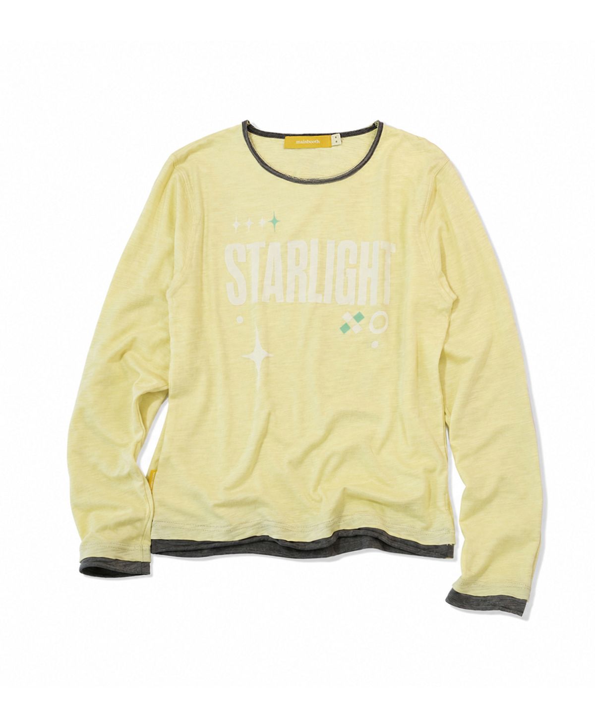 메인부스(MAINBOOTH) Starlight Slub Layered T-shirt(LEMON)