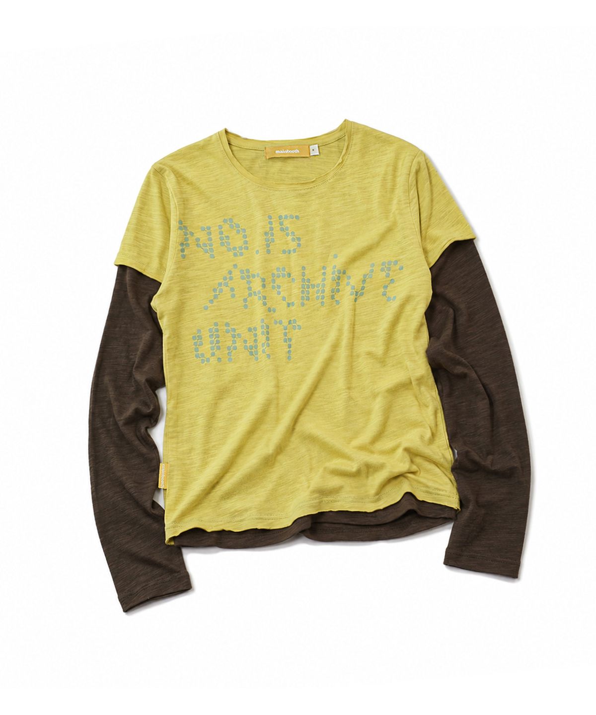 메인부스(MAINBOOTH) Archive Unit Layered T-shirt(YELLOW)