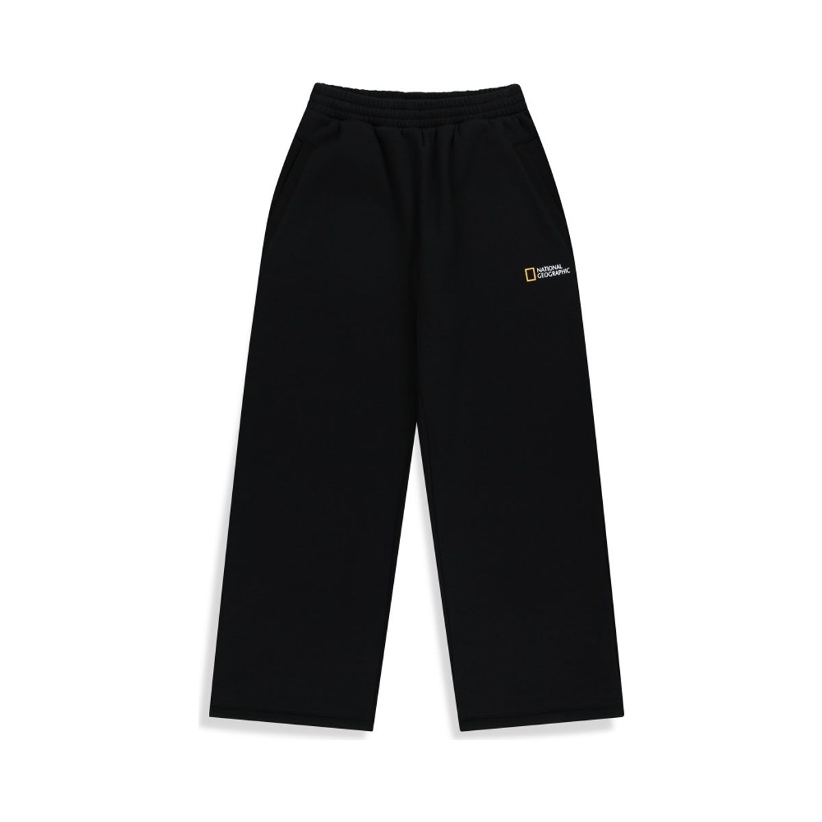 내셔널지오그래픽 키즈(NATIONAL GEOGRAPHIC KIDS) K254UPT020 루즈핏 니트 트레이닝 팬츠 (기모) CARBON BLACK