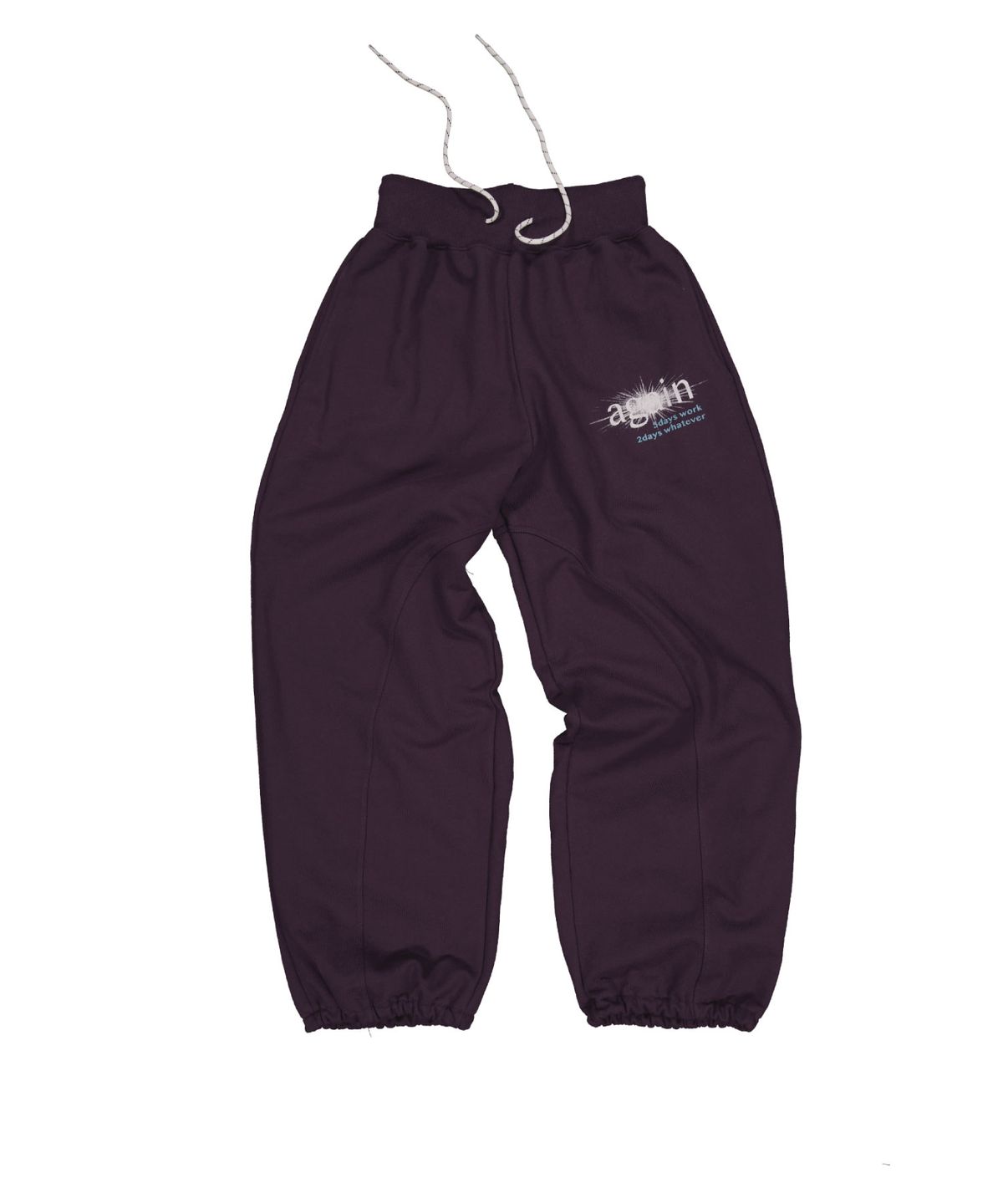 캐주얼 매뉴얼(KASUAL MANUAL) AGAIN HEAVY SWEAT PANTS-WINE