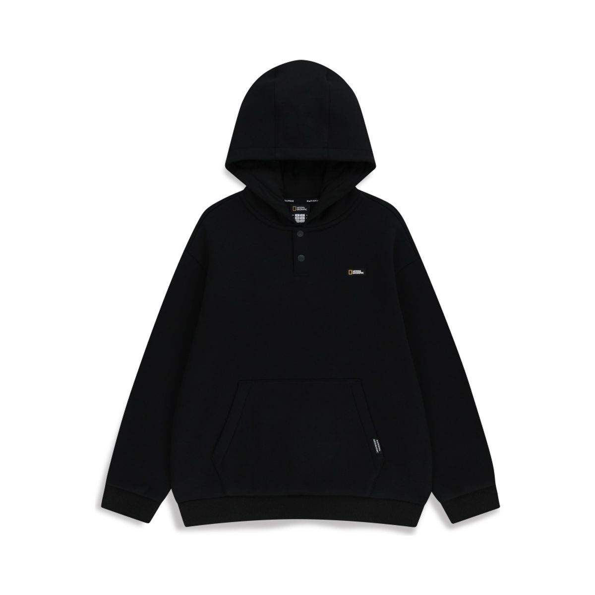 내셔널지오그래픽 키즈(NATIONAL GEOGRAPHIC KIDS) K254UHD020 스몰로고 후드티 (기모) CARBON BLACK