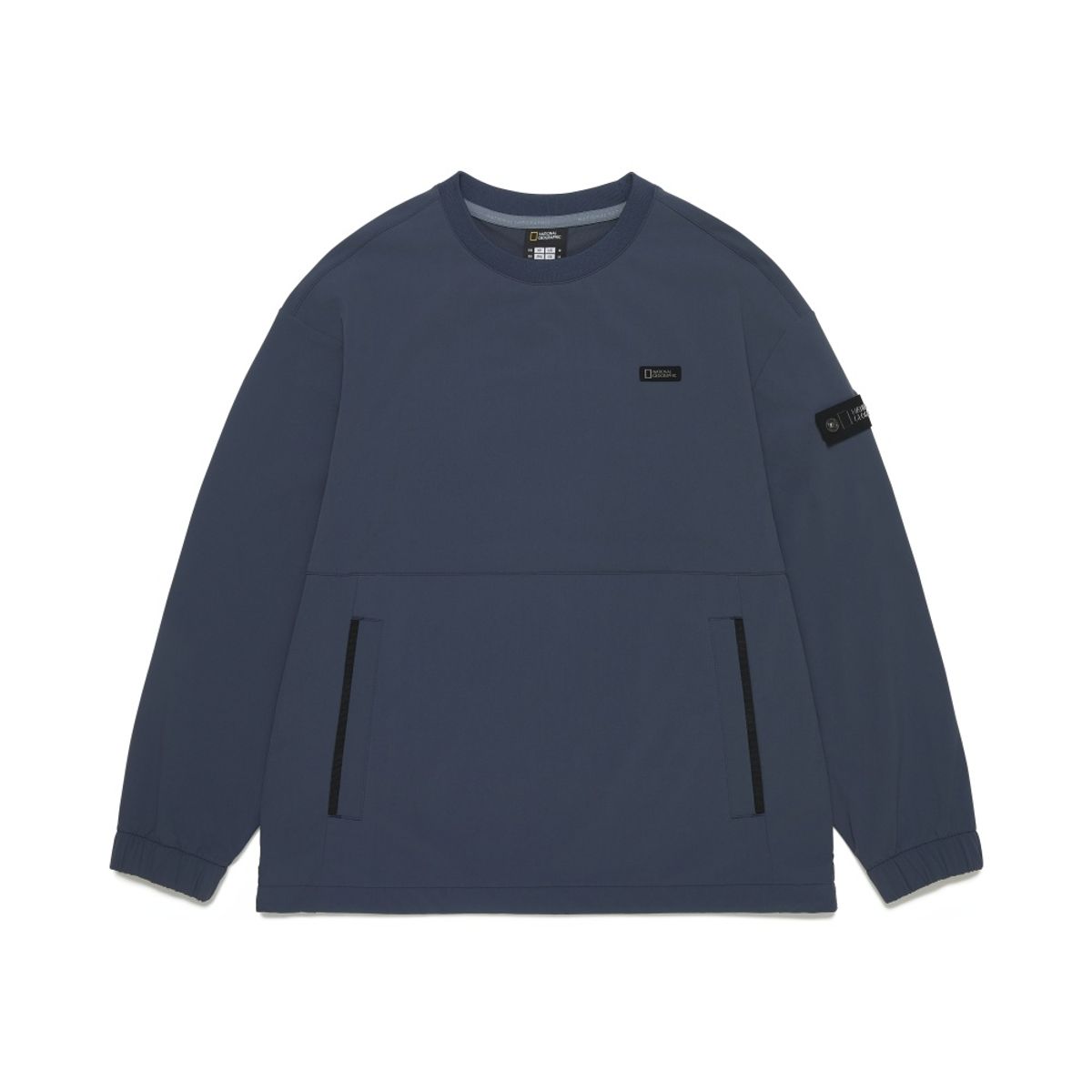 내셔널지오그래픽 키즈(NATIONAL GEOGRAPHIC KIDS) K253USW210 어드벤처 매너티 우븐 맨투맨 GRAY NAVY