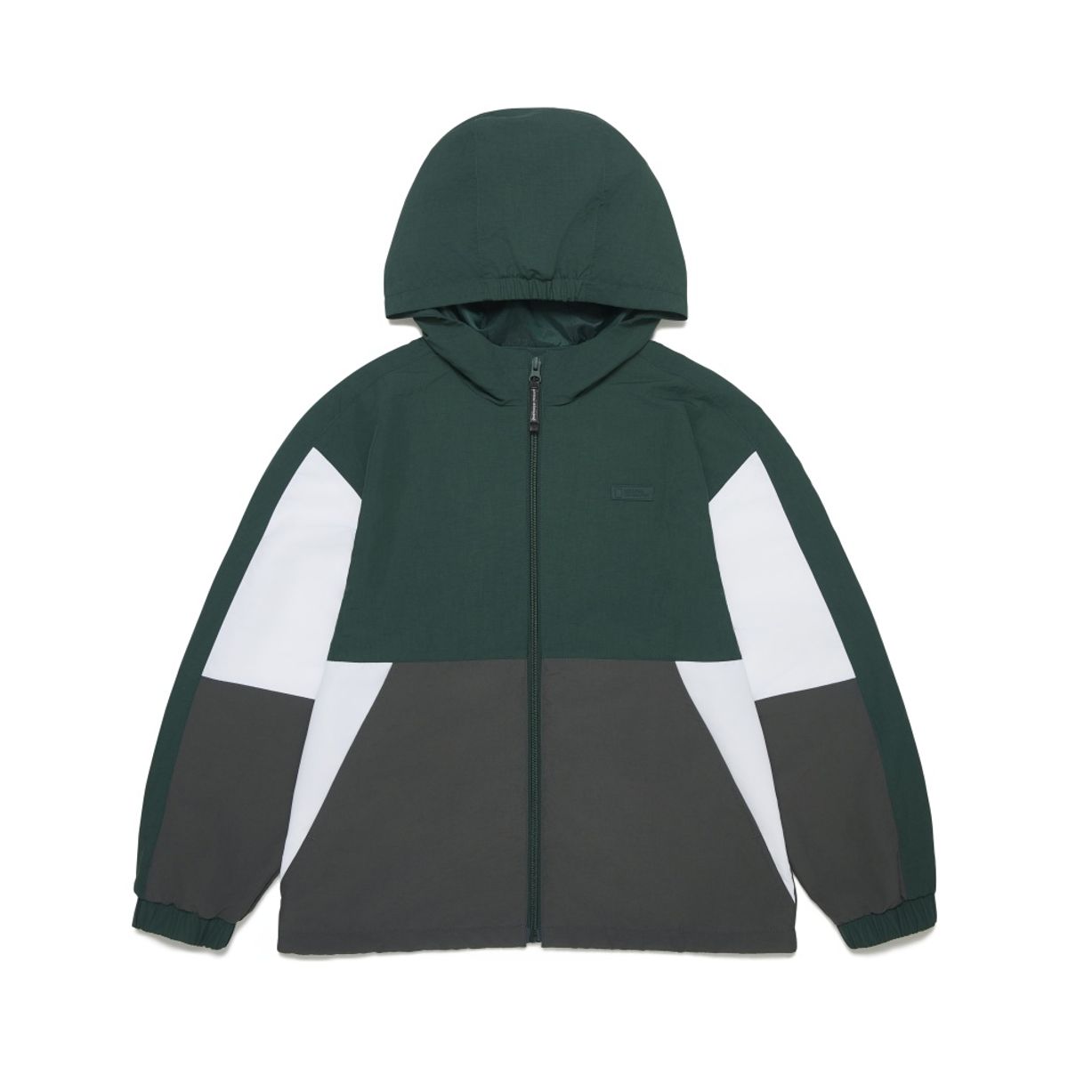 내셔널지오그래픽 키즈(NATIONAL GEOGRAPHIC KIDS) K253UJP030 컬러블럭 바람막이 점퍼 D/GREEN