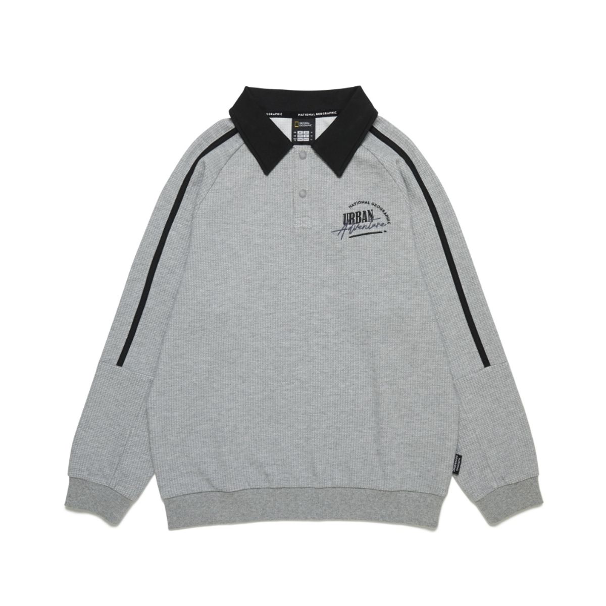 내셔널지오그래픽 키즈(NATIONAL GEOGRAPHIC KIDS) K253USW050 카라 맨투맨 M/GREY