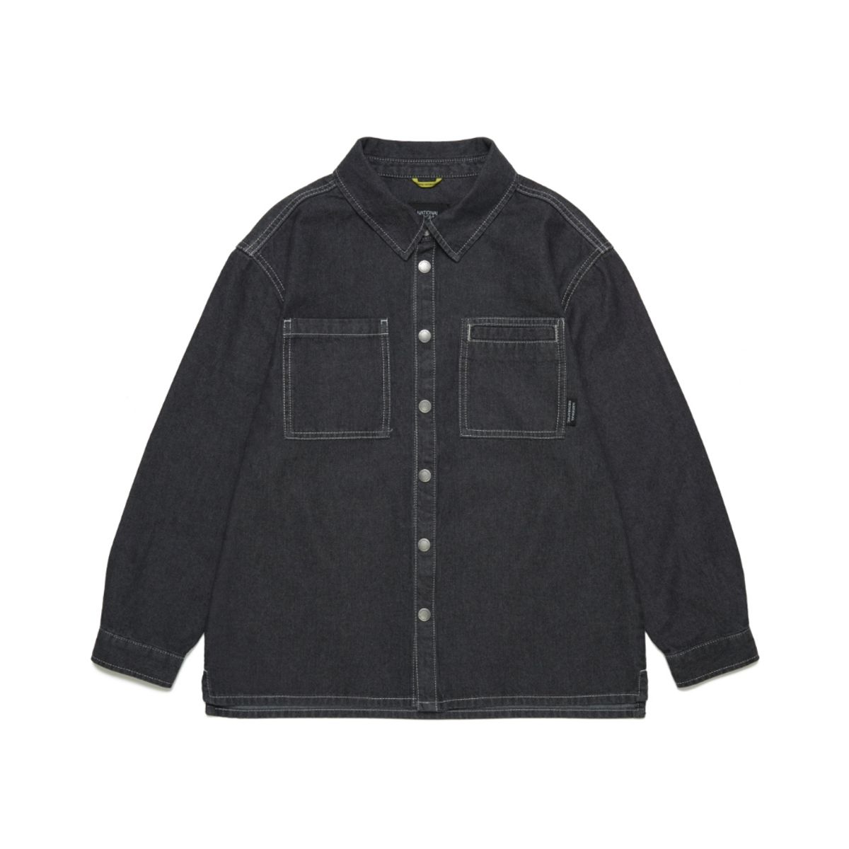 내셔널지오그래픽 키즈(NATIONAL GEOGRAPHIC KIDS) K253USH010 데님 셔츠 CARBON BLACK