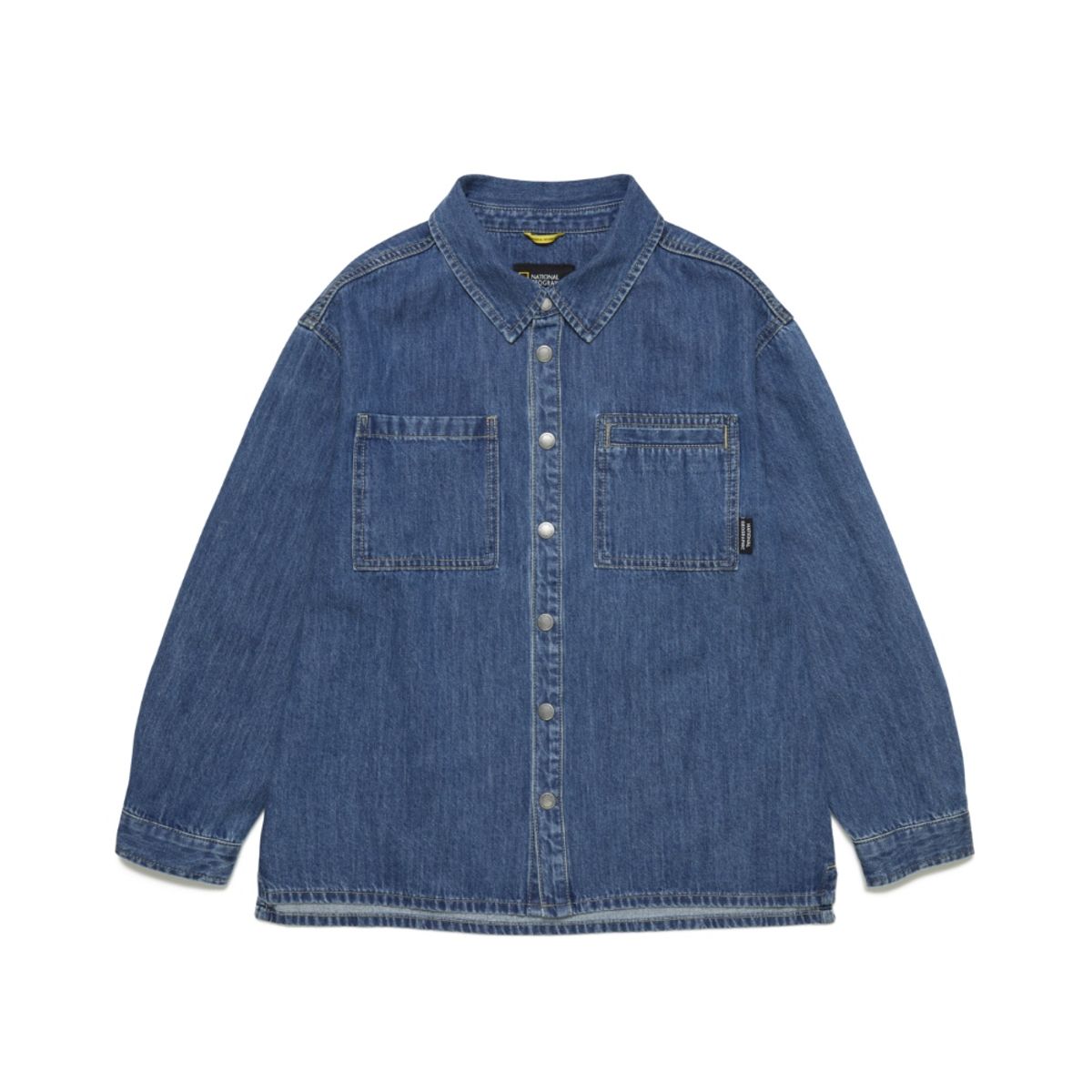 내셔널지오그래픽 키즈(NATIONAL GEOGRAPHIC KIDS) K253USH010 데님 셔츠 BLUE