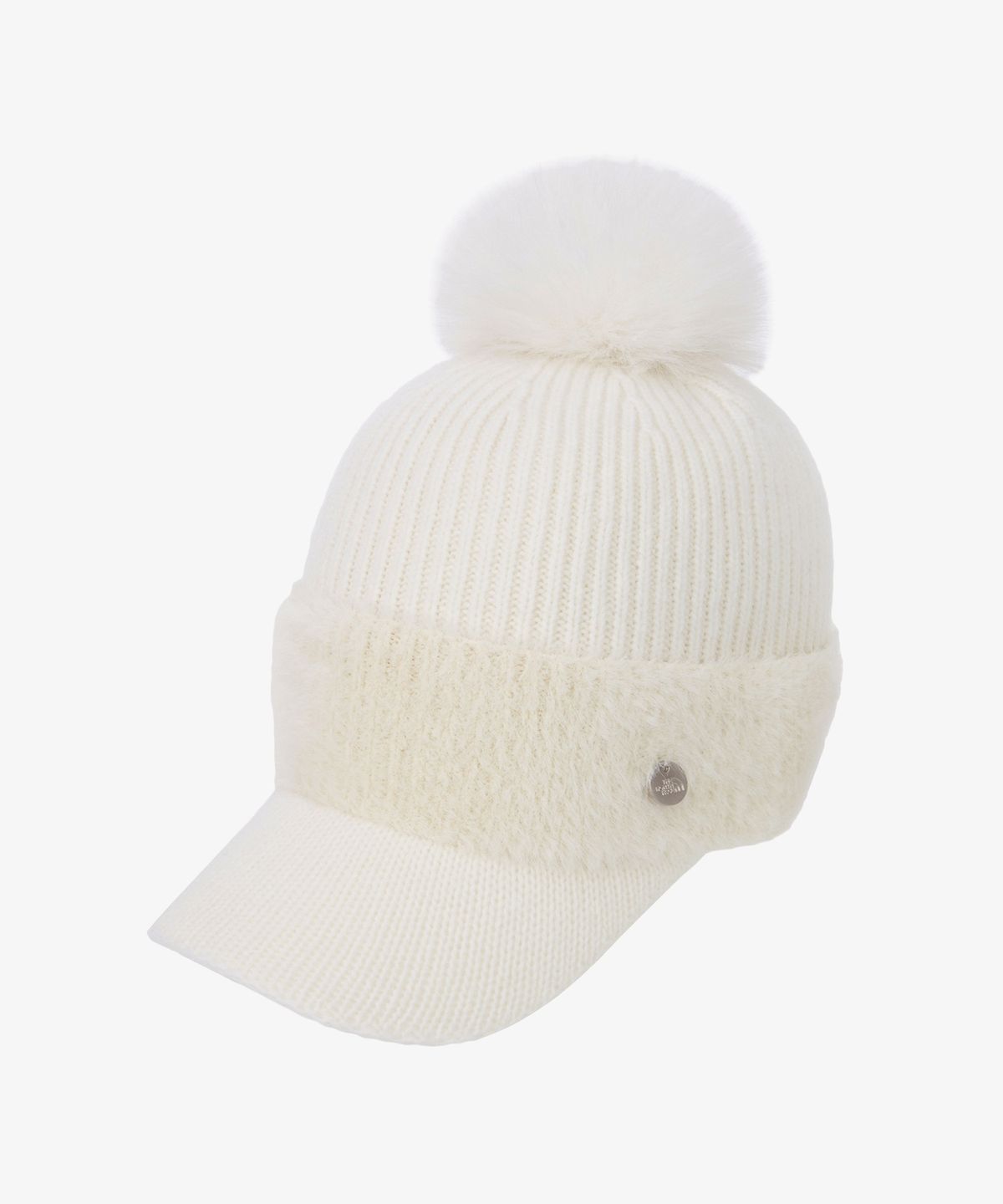 노스페이스(THE NORTH FACE) NE3CS56A 여성 웜 폼폼 캡 IVORY