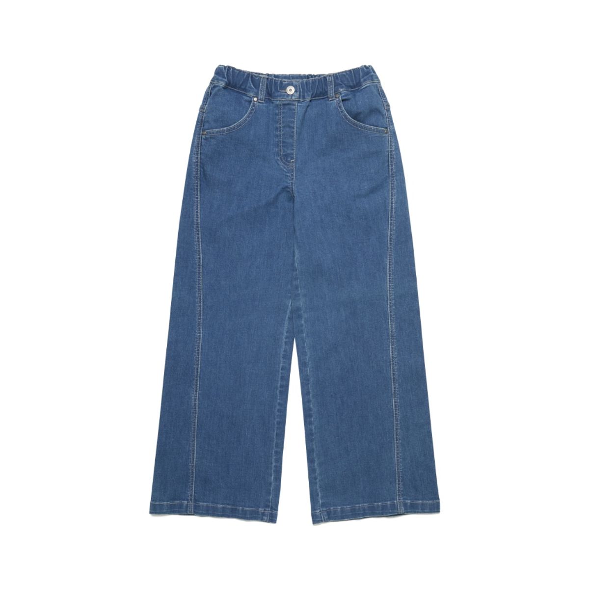 내셔널지오그래픽 키즈(NATIONAL GEOGRAPHIC KIDS) K253GPT020 와이드핏 데님 팬츠 BLUE