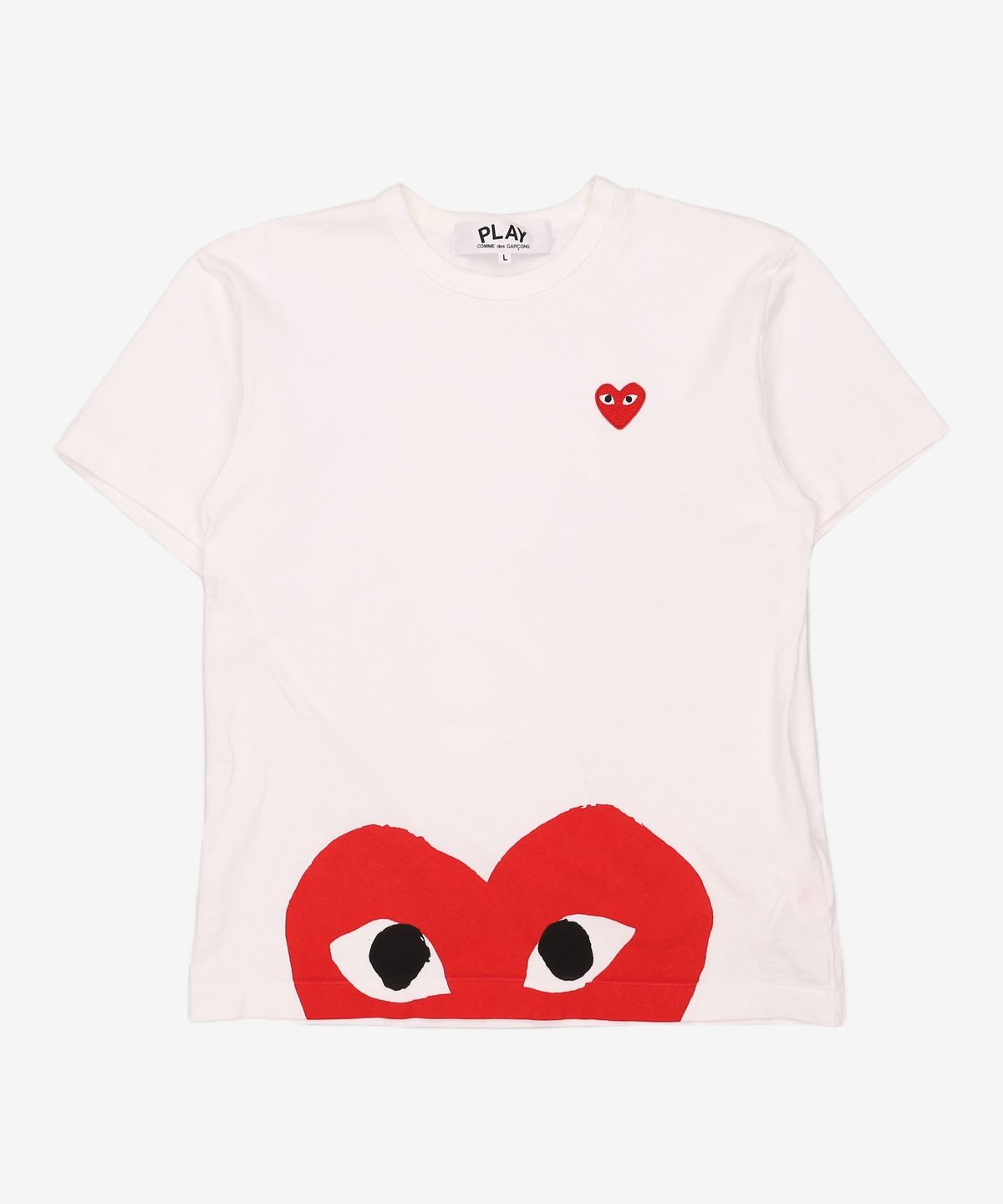 꼼데가르송 플레이(COMME DES GARCONS PLAY) 반소매 티셔츠 L