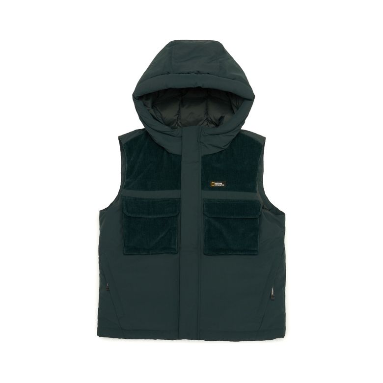 K244UDV030 HOLIDAY 다운 베스트 DGREEN