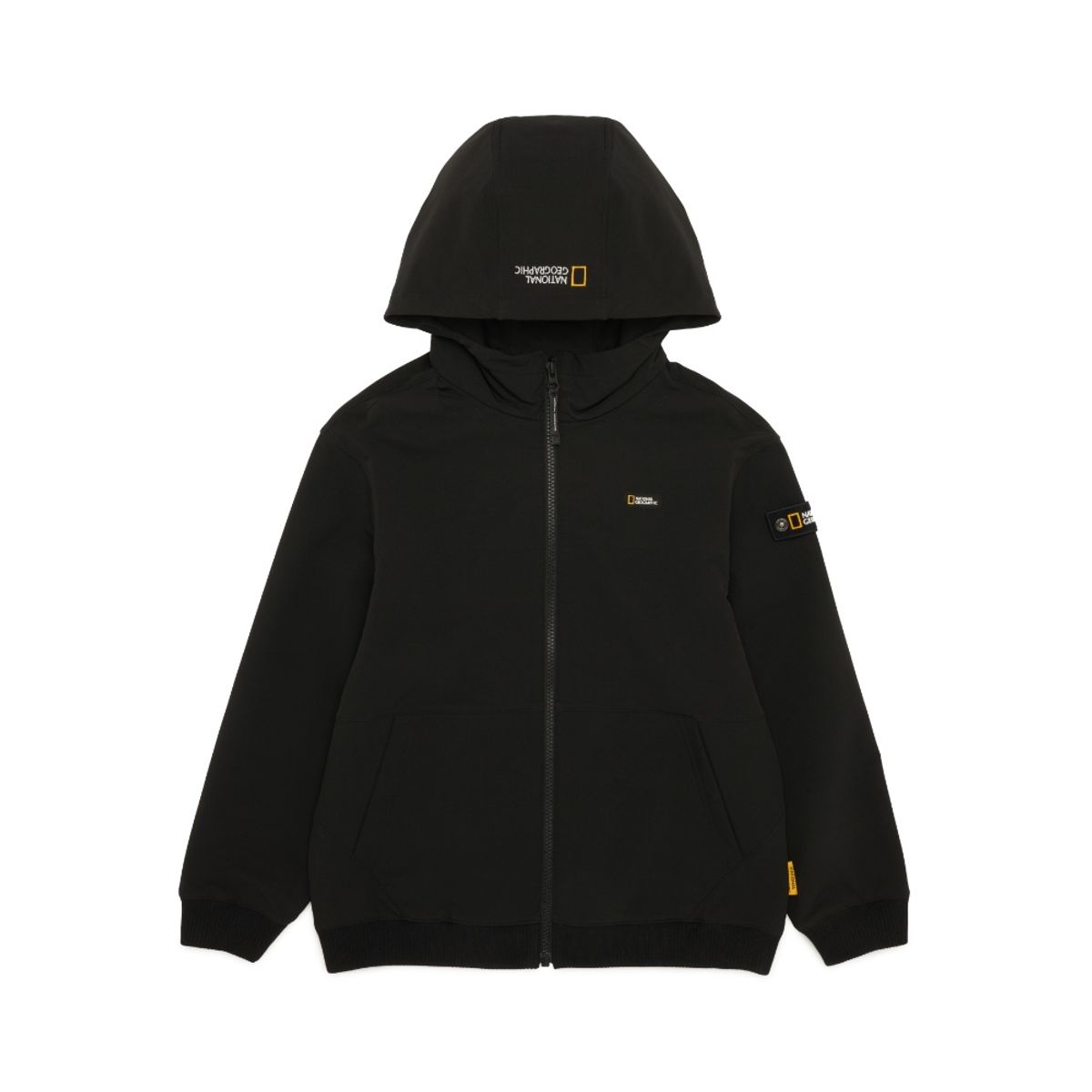 내셔널지오그래픽 키즈(NATIONAL GEOGRAPHIC KIDS) K244UJP310 아르켈론 더블웜 기모 우븐 후드집업 CARBONBLACK