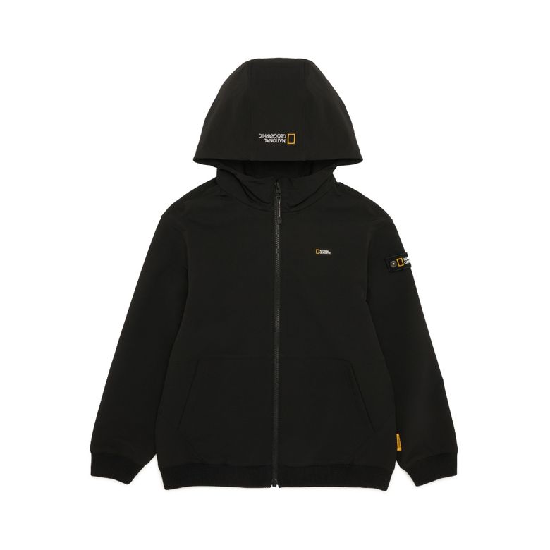 K244UJP310 아르켈론 더블웜 기모 우븐 후드집업 CARBONBLACK