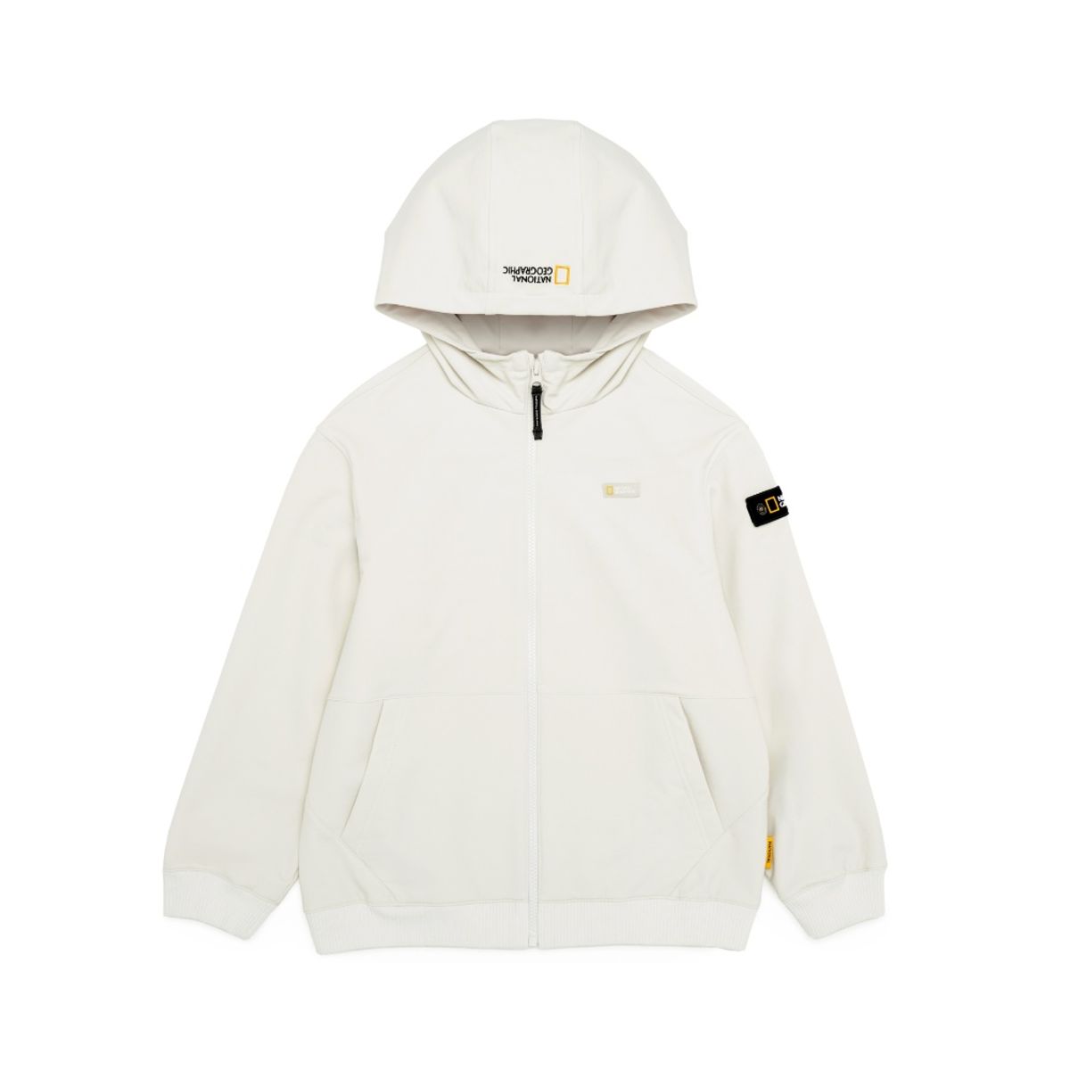 내셔널지오그래픽 키즈(NATIONAL GEOGRAPHIC KIDS) K244UJP310 아르켈론 더블웜 기모 우븐 후드집업 LBEIGE