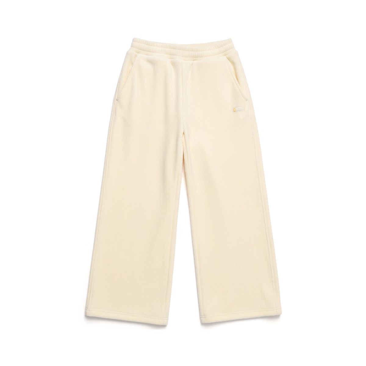 내셔널지오그래픽 키즈(NATIONAL GEOGRAPHIC KIDS) K244GPT030 코듀로이 와이드핏 트레이닝 팬츠 CREAM