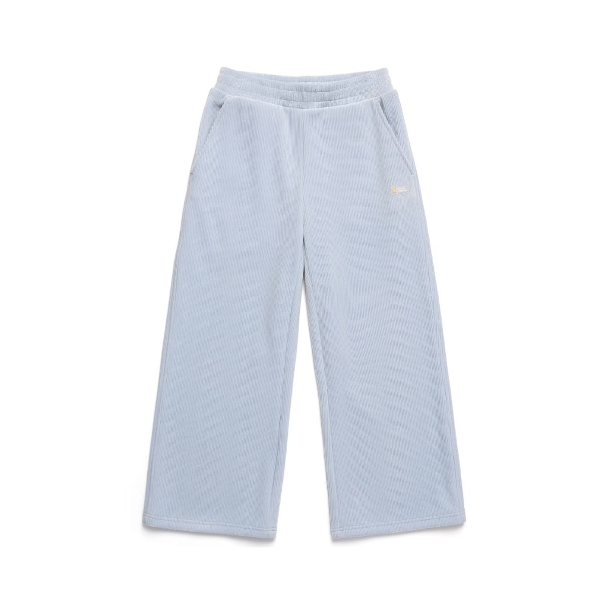 내셔널지오그래픽 키즈(NATIONAL GEOGRAPHIC KIDS) K244GPT030 코듀로이 와이드핏 트레이닝 팬츠 ICEBLUE