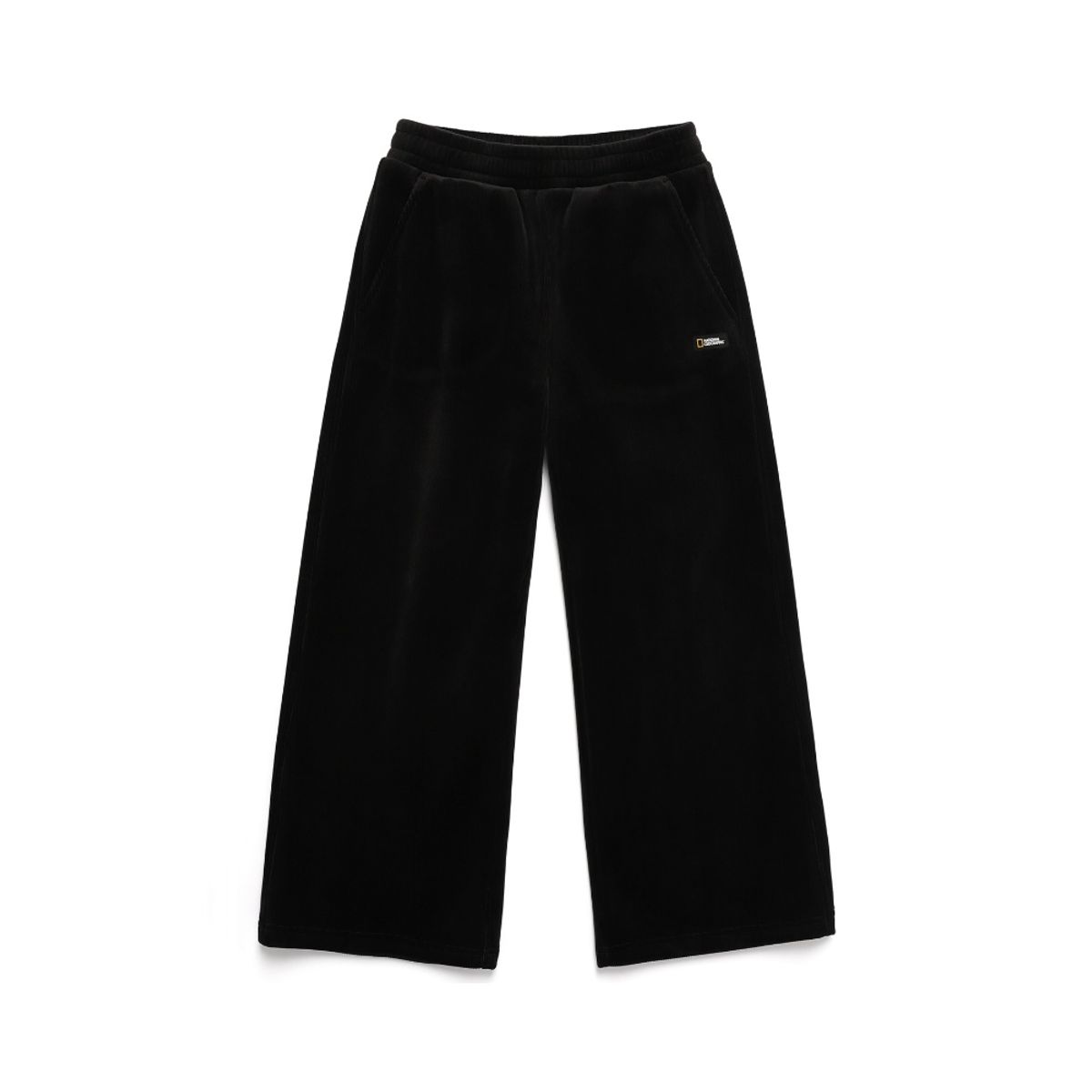 내셔널지오그래픽 키즈(NATIONAL GEOGRAPHIC KIDS) K244GPT030 코듀로이 와이드핏 트레이닝 팬츠 CARBONBLACK