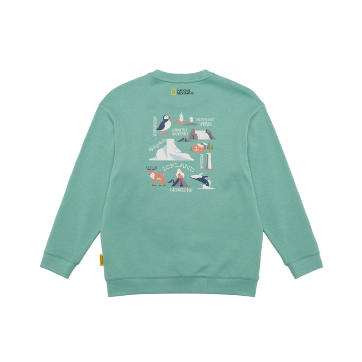 내셔널지오그래픽 키즈(NATIONAL GEOGRAPHIC KIDS) K243USW030 그래픽 맨투맨-2 MINTGREEN