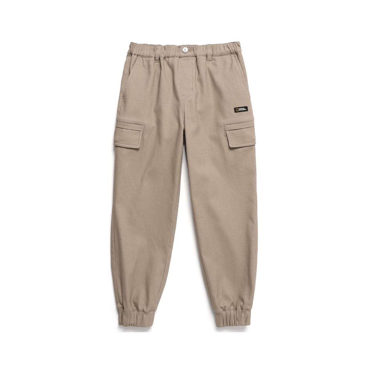 내셔널지오그래픽 키즈(NATIONAL GEOGRAPHIC KIDS) K244UPT010 우븐 조거 팬츠 (기모) DBEIGE