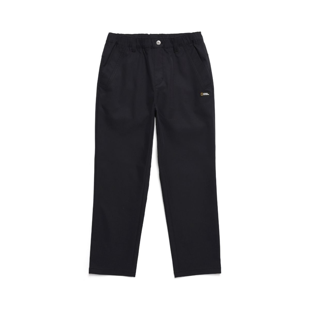 내셔널지오그래픽 키즈(NATIONAL GEOGRAPHIC KIDS) K243UPT010 우븐 일자핏 팬츠 CARBONBLACK