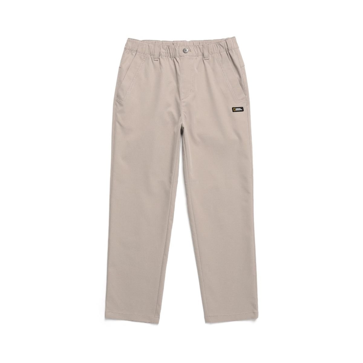 내셔널지오그래픽 키즈(NATIONAL GEOGRAPHIC KIDS) K243UPT010 우븐 일자핏 팬츠 BEIGE