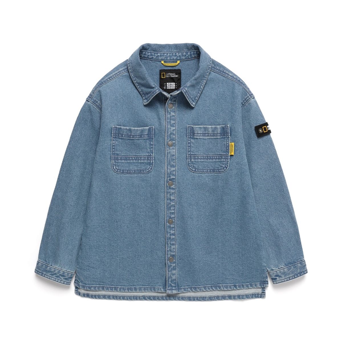 내셔널지오그래픽 키즈(NATIONAL GEOGRAPHIC KIDS) K243USH010 데님 셔츠 BLUE