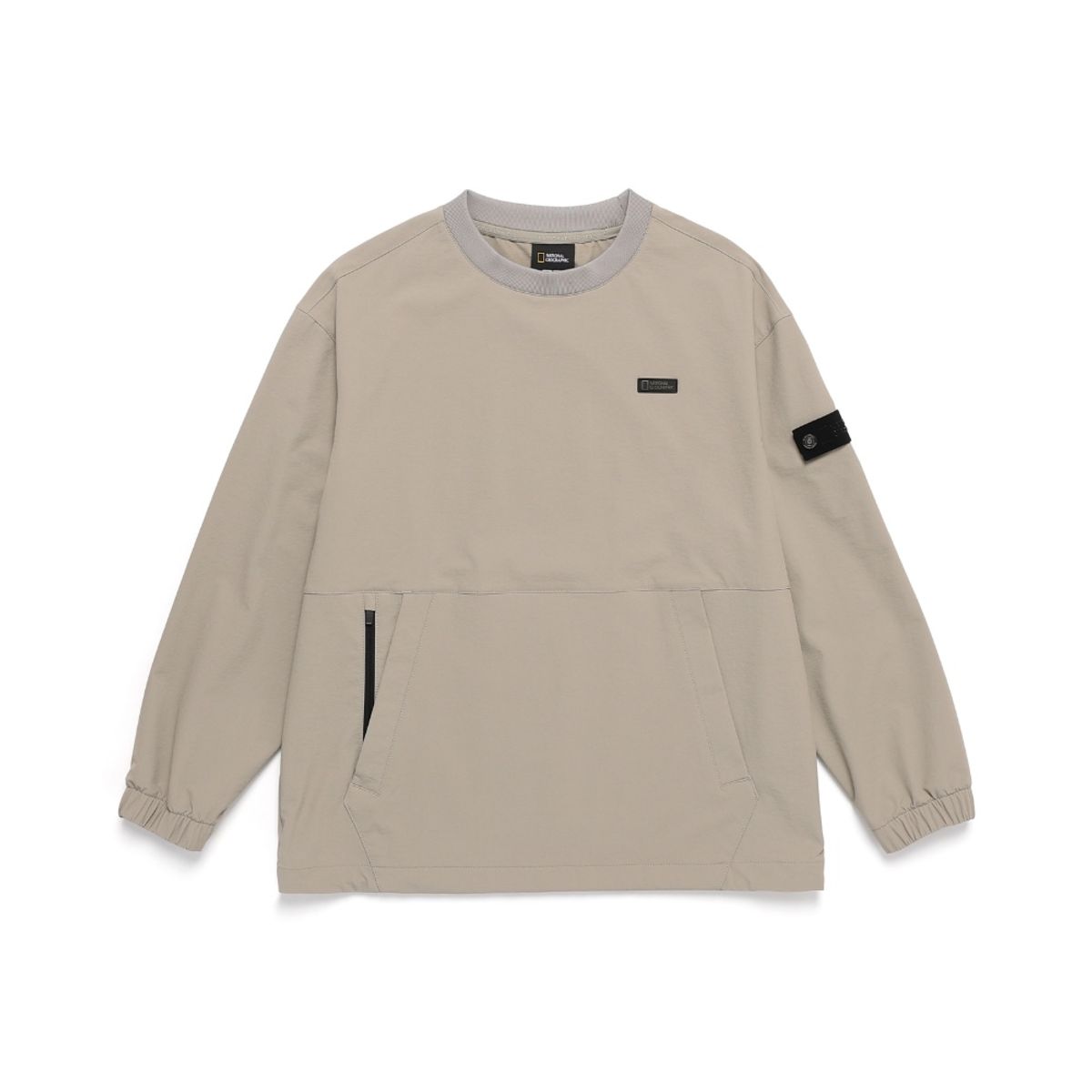 내셔널지오그래픽 키즈(NATIONAL GEOGRAPHIC KIDS) K243USW210 어드벤처 매너티 우븐 맨투맨 GRAYBEIGE