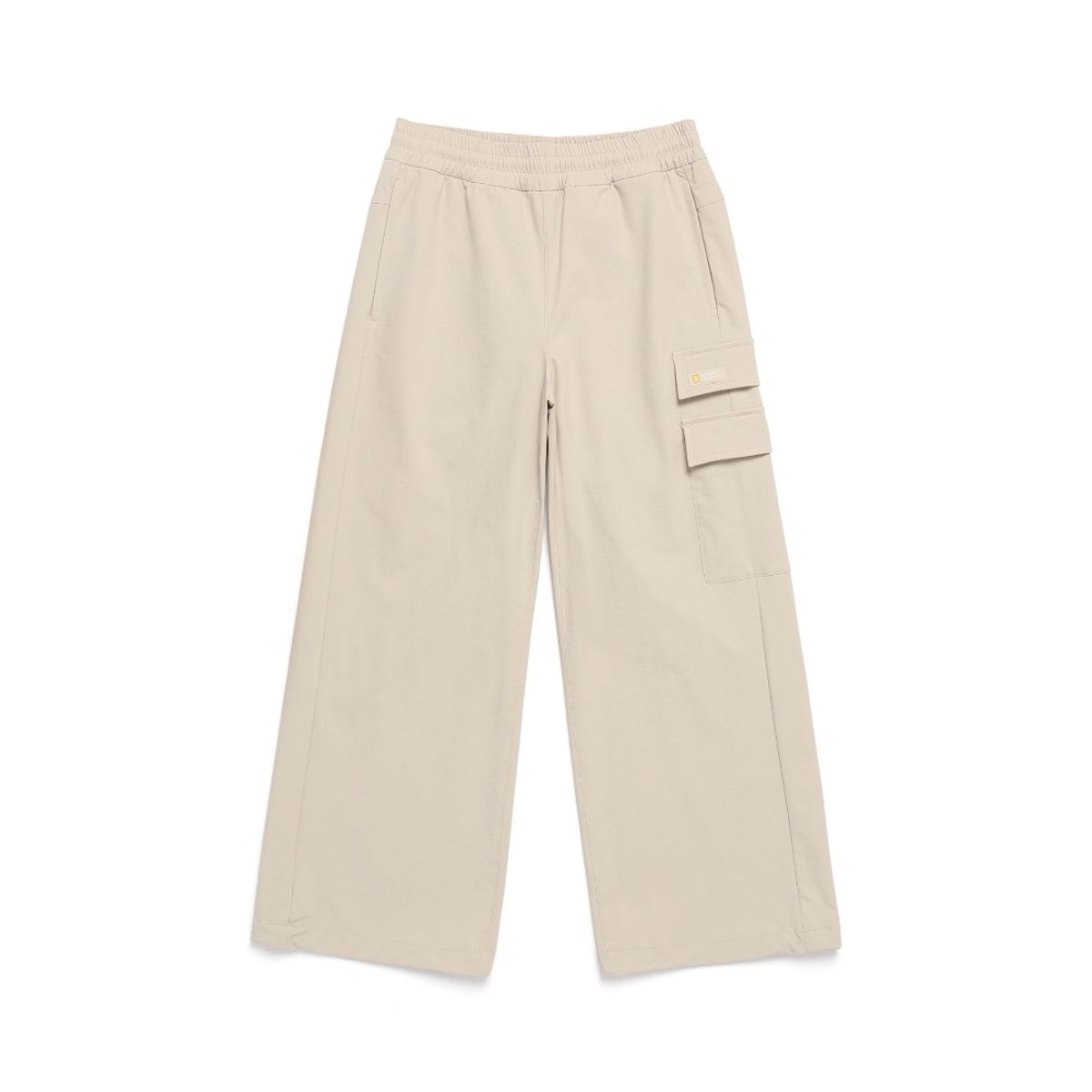 내셔널지오그래픽 키즈(NATIONAL GEOGRAPHIC KIDS) K243GPT040 판테라 우븐 와이드핏 트레이닝 팬츠 LBEIGE