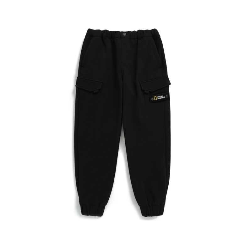 K234UPT130 포켓 우븐 트레이닝 조거 팬츠(기모) CARBONBLACK