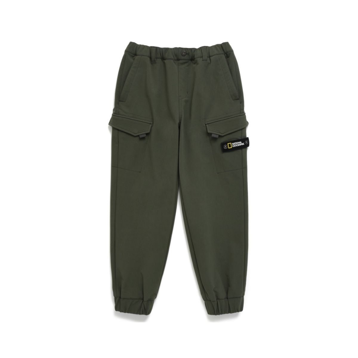 내셔널지오그래픽 키즈(NATIONAL GEOGRAPHIC KIDS) K234UPT130 포켓 우븐 트레이닝 조거 팬츠(기모) DKHAKI
