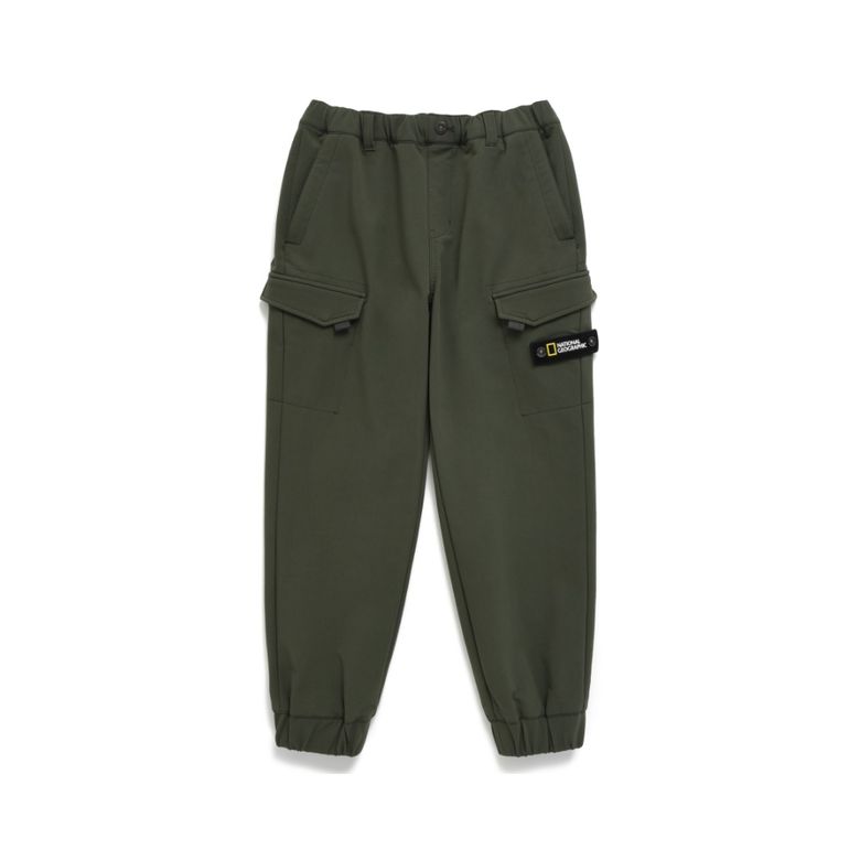 K234UPT130 포켓 우븐 트레이닝 조거 팬츠(기모) DKHAKI