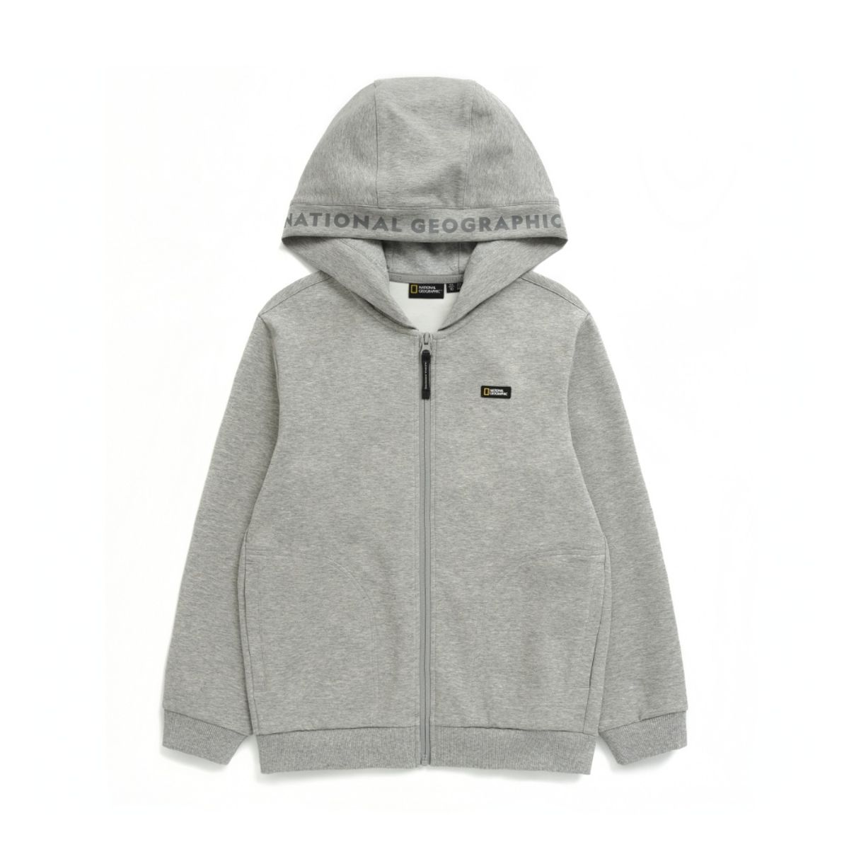 내셔널지오그래픽 키즈(NATIONAL GEOGRAPHIC KIDS) K233UFT010 베이직 후디 트레이닝 F-ZIP MGREY
