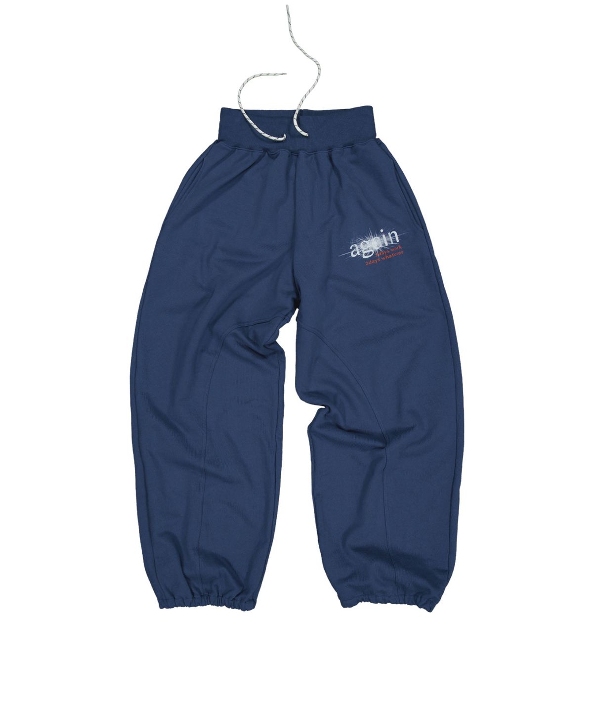 캐주얼 매뉴얼(KASUAL MANUAL) AGAIN HEAVY SWEAT PANTS-BLUE