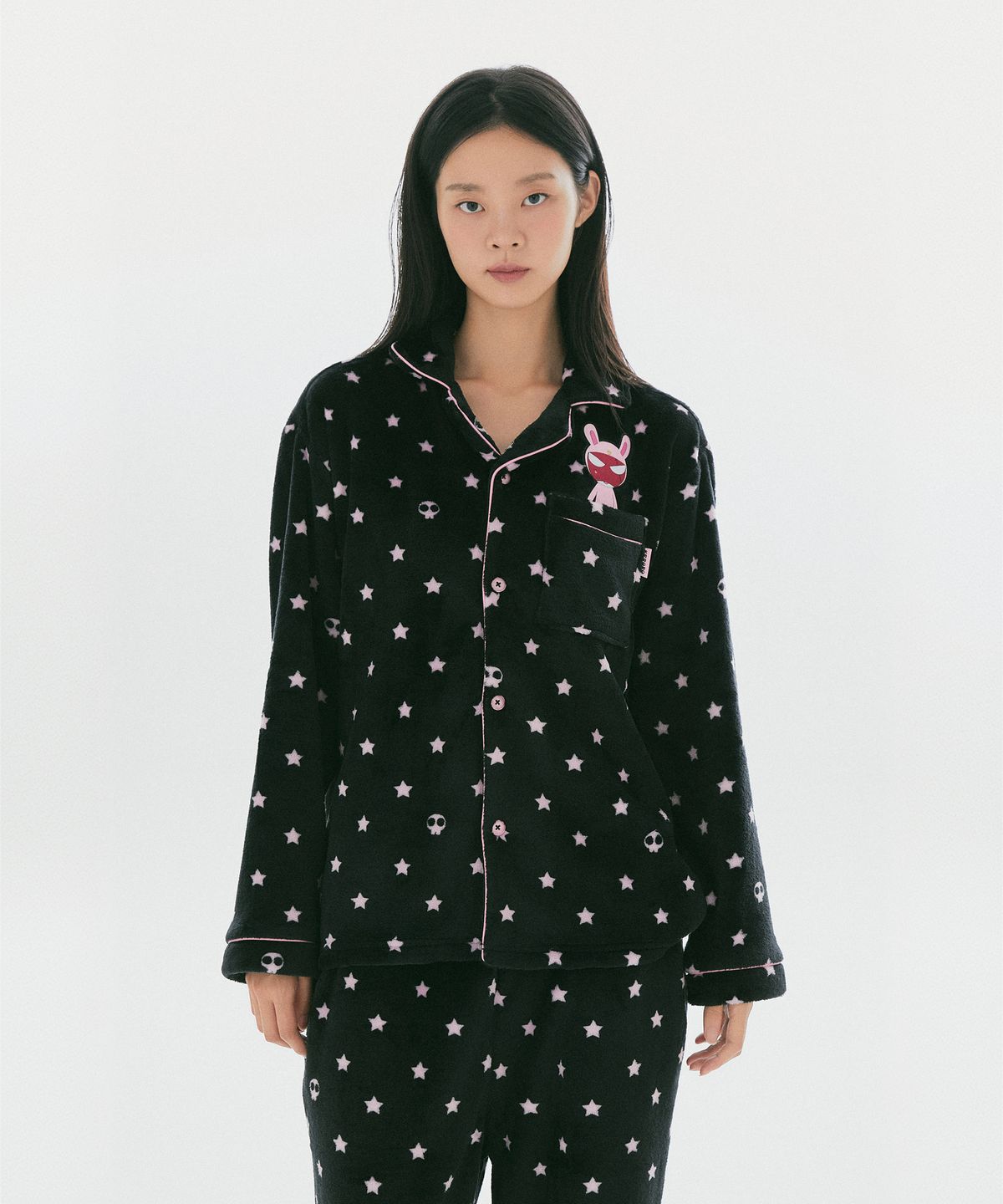 스파오(SPAO) [개구리 중사 케로로] 수면 파자마(Black)_SPPPG4VU12