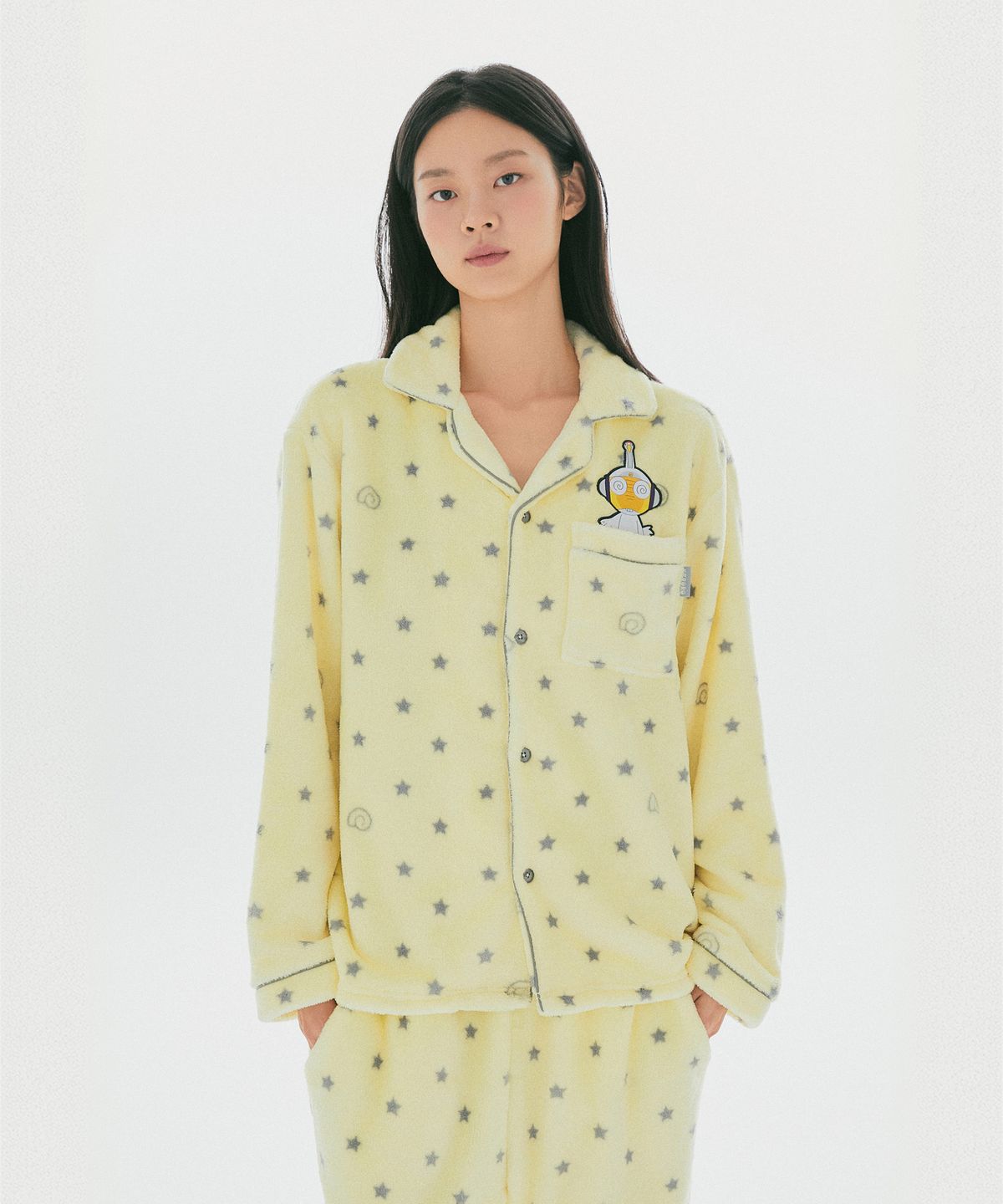 스파오(SPAO) [개구리 중사 케로로] 수면 파자마(Yellow)_SPPPG4VU12