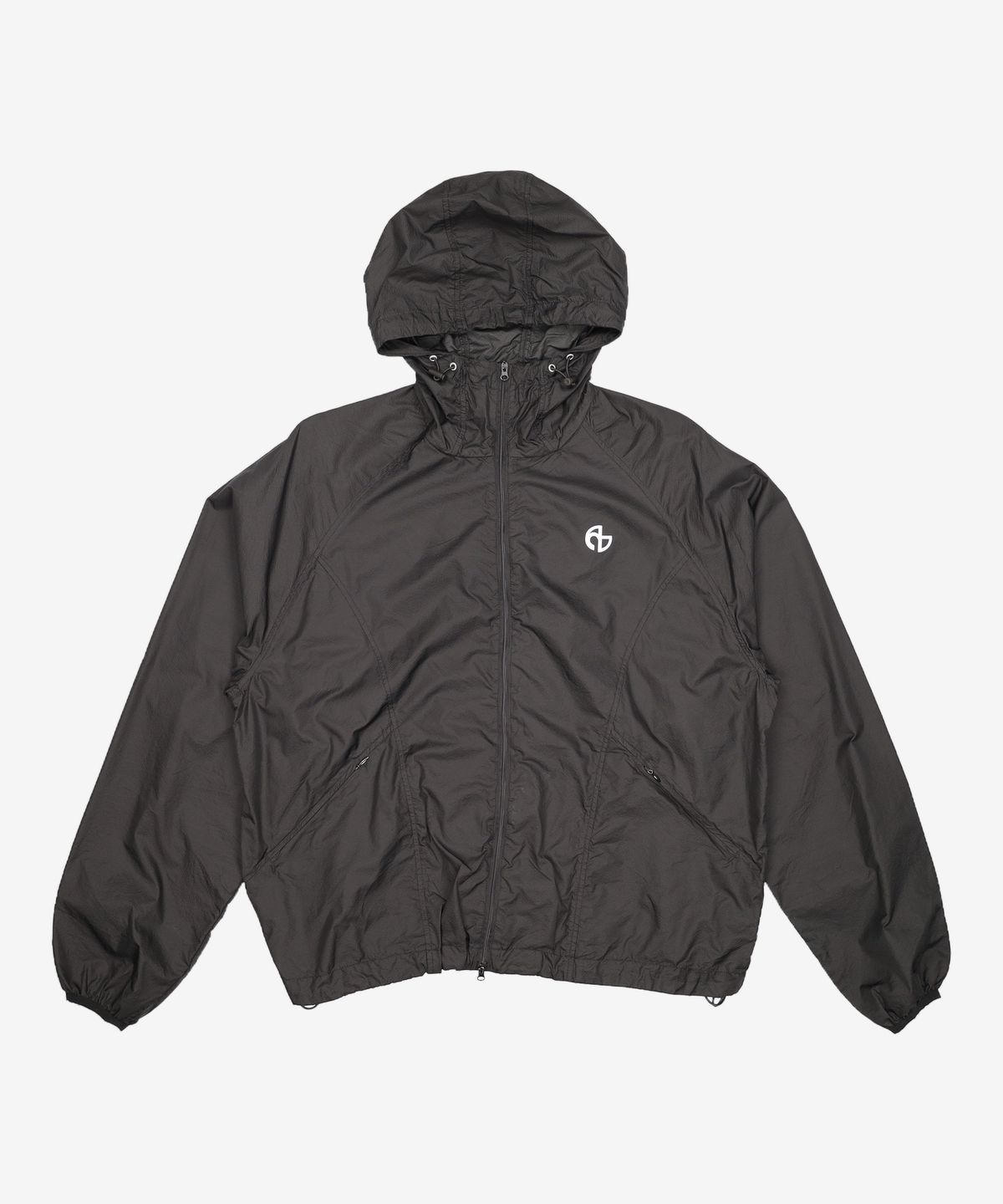 노매뉴얼(NOMANUAL) TRANSLUCENT HOODED JACKET - BLACK L