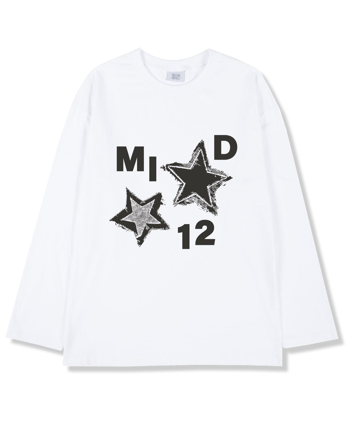 미드나잇12에이엠(MIDNIGHT12AM) 엠아이디스타 오버핏 긴팔티셔츠 3color