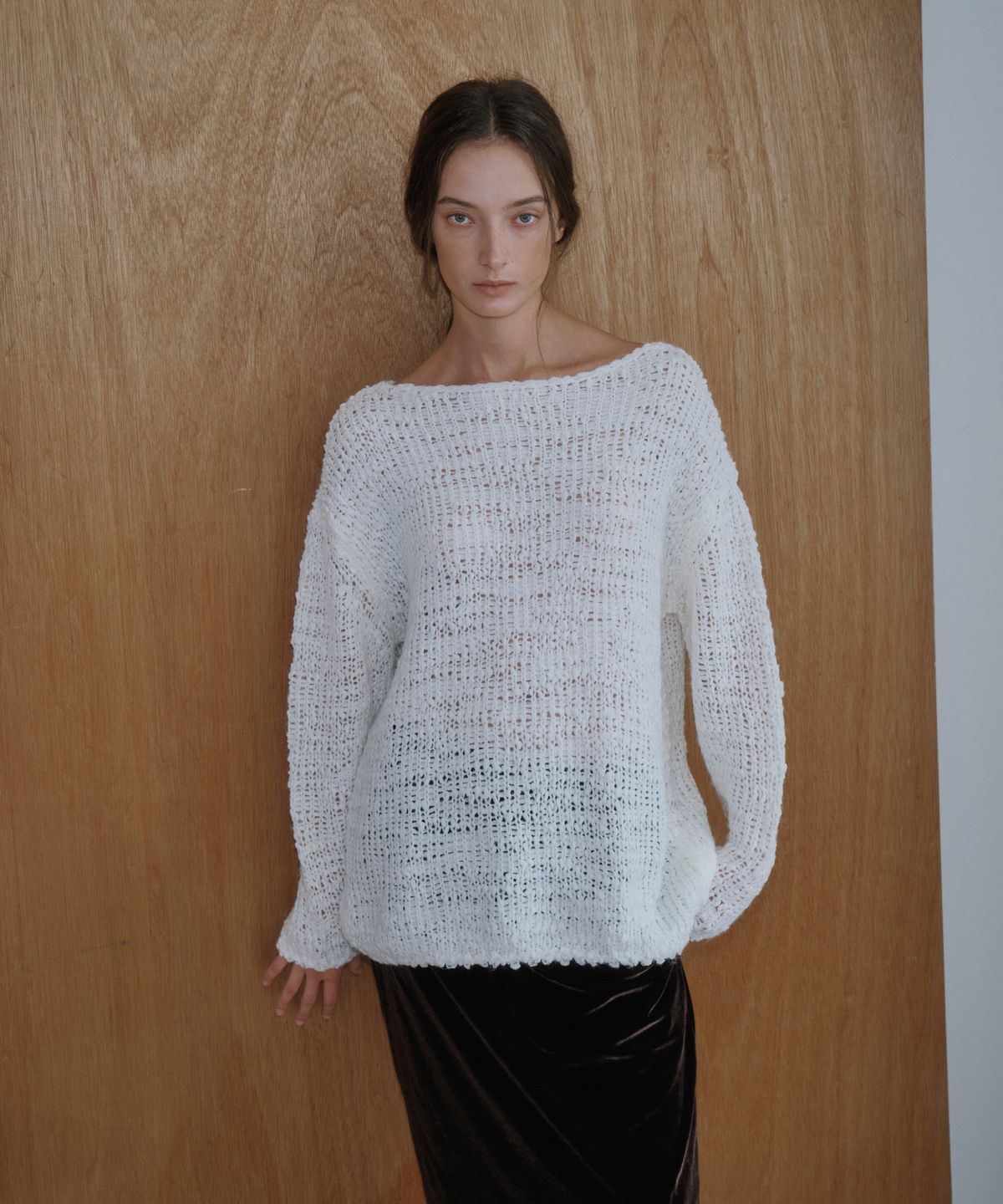 가더(GARDER) Over Loose Wool Knit (Ivory)