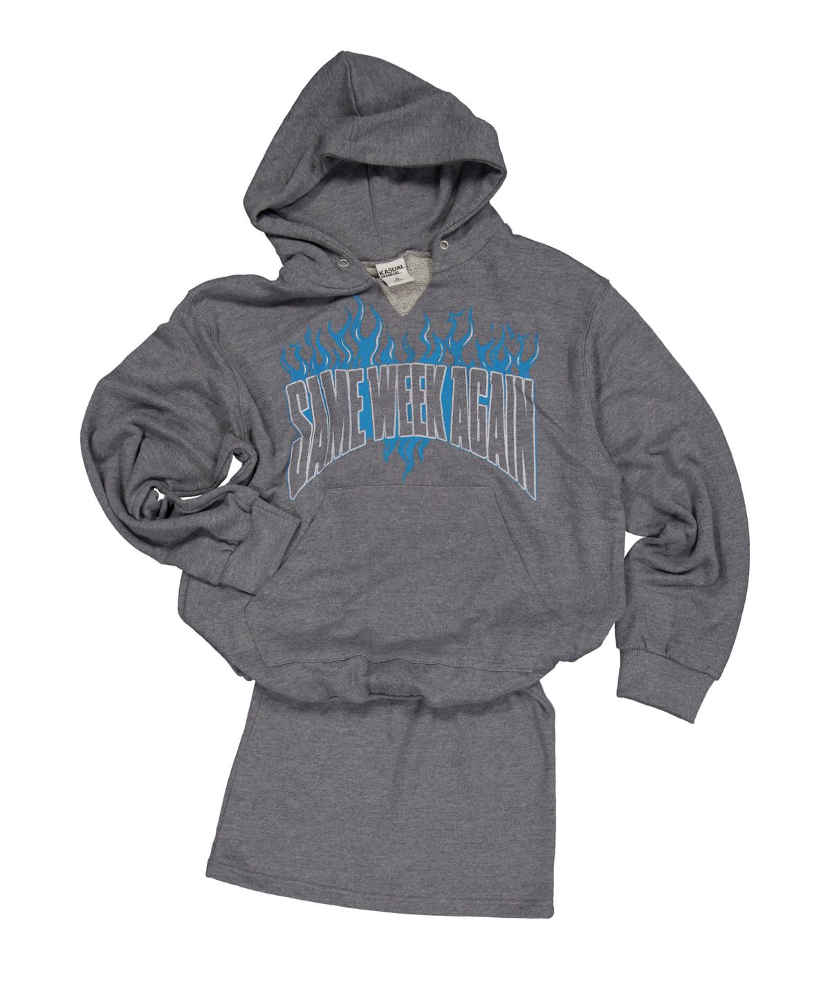 캐주얼 매뉴얼(KASUAL MANUAL) SAME WEEK AGAIN HOODIE DRESS-GRAY