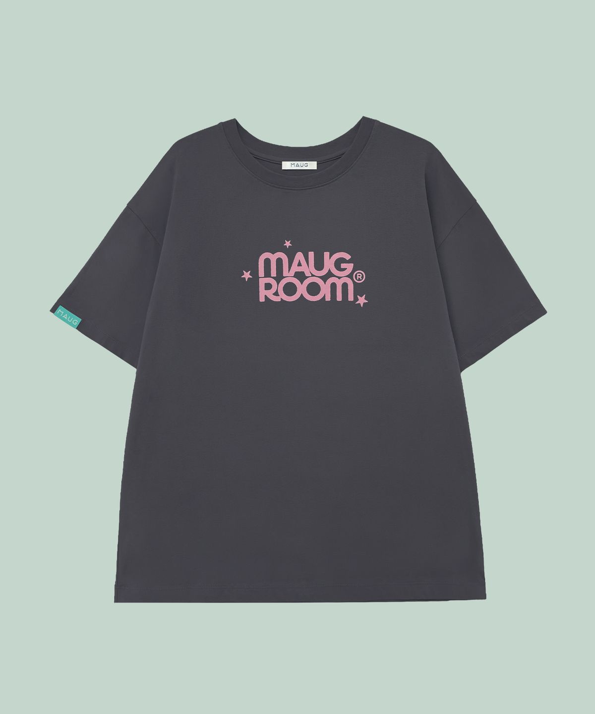 마우그(MAUG) 마우그룸 스타 반팔 티셔츠 차콜