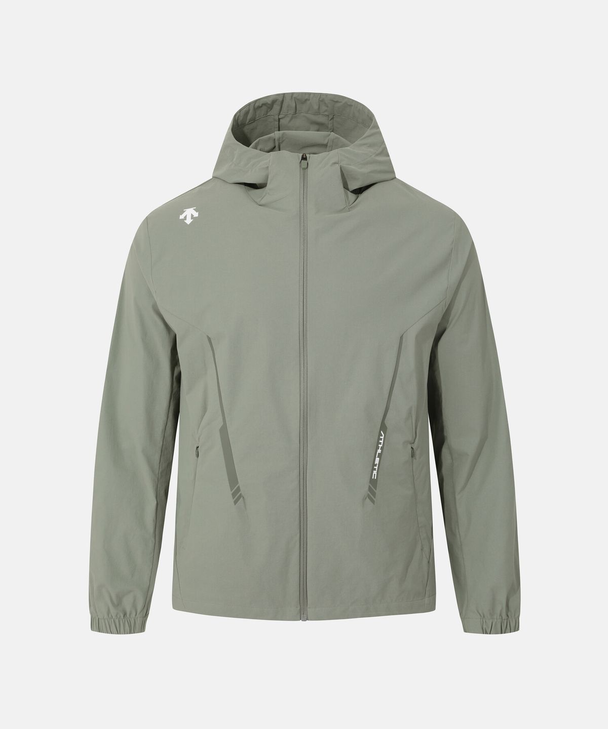 데상트(DESCENTE) 남성 후드형 우븐 자켓 다크 그린 SR321TWT88