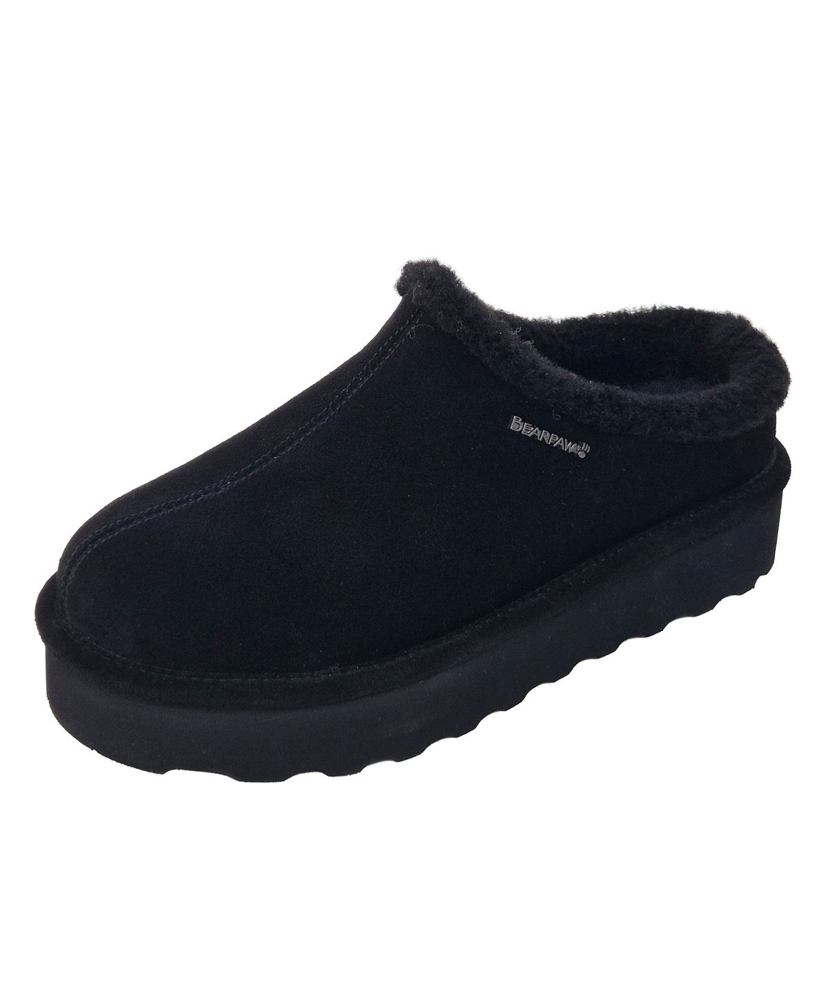 베어파우(BEARPAW) IZZY PLATFORM LO 양털슬리퍼 블랙 (K3323011RD-W)