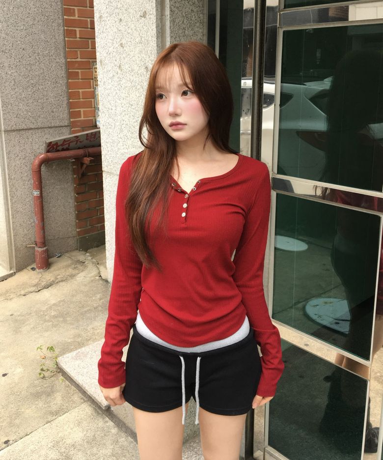 골지 헨리넥 롱 슬리브 (26FTP-LSTS03)