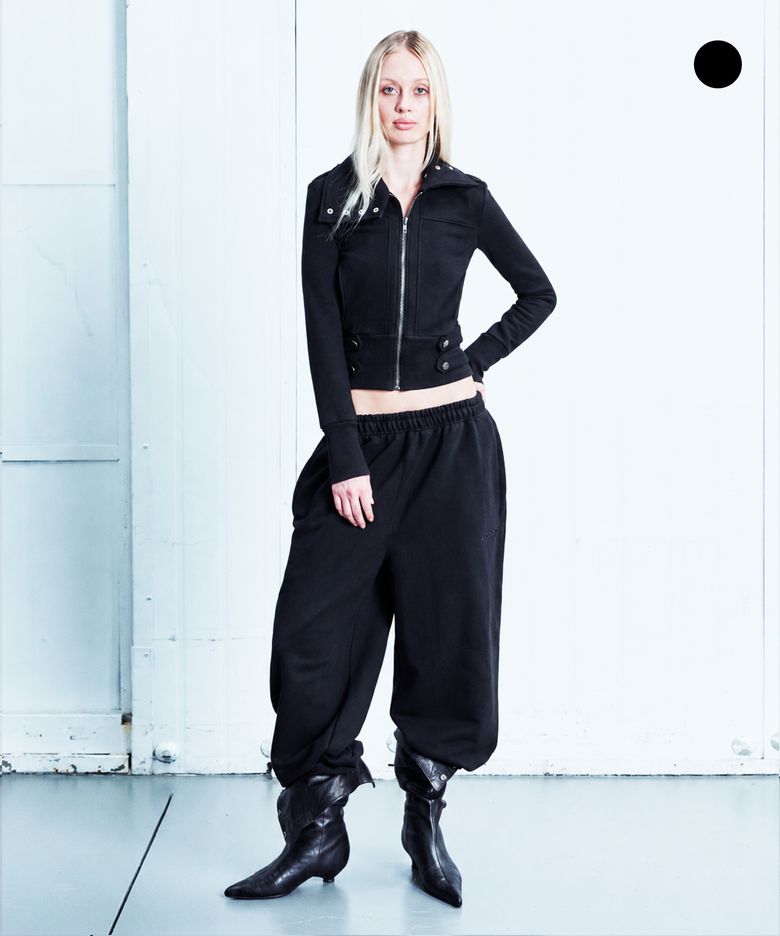 Molly wide jogger in basic - Black