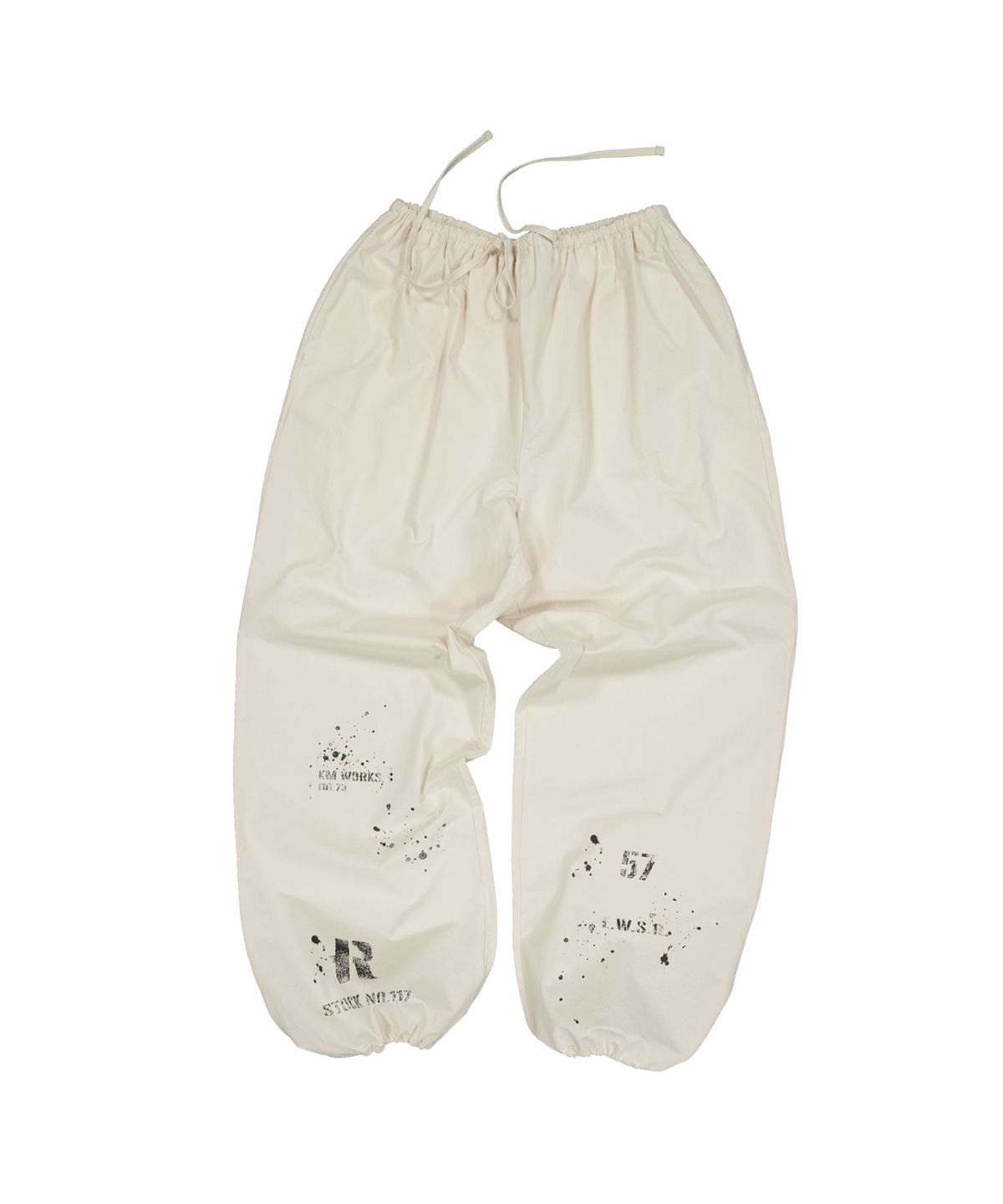 캐주얼 매뉴얼(KASUAL MANUAL) STOCK NO.777 DRAWSTRING PANTS-IVORY