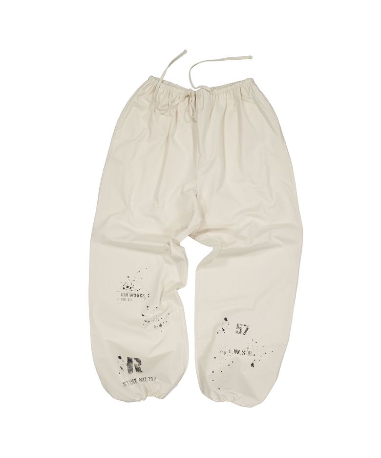 STOCK NO.777 DRAWSTRING PANTS-IVORY