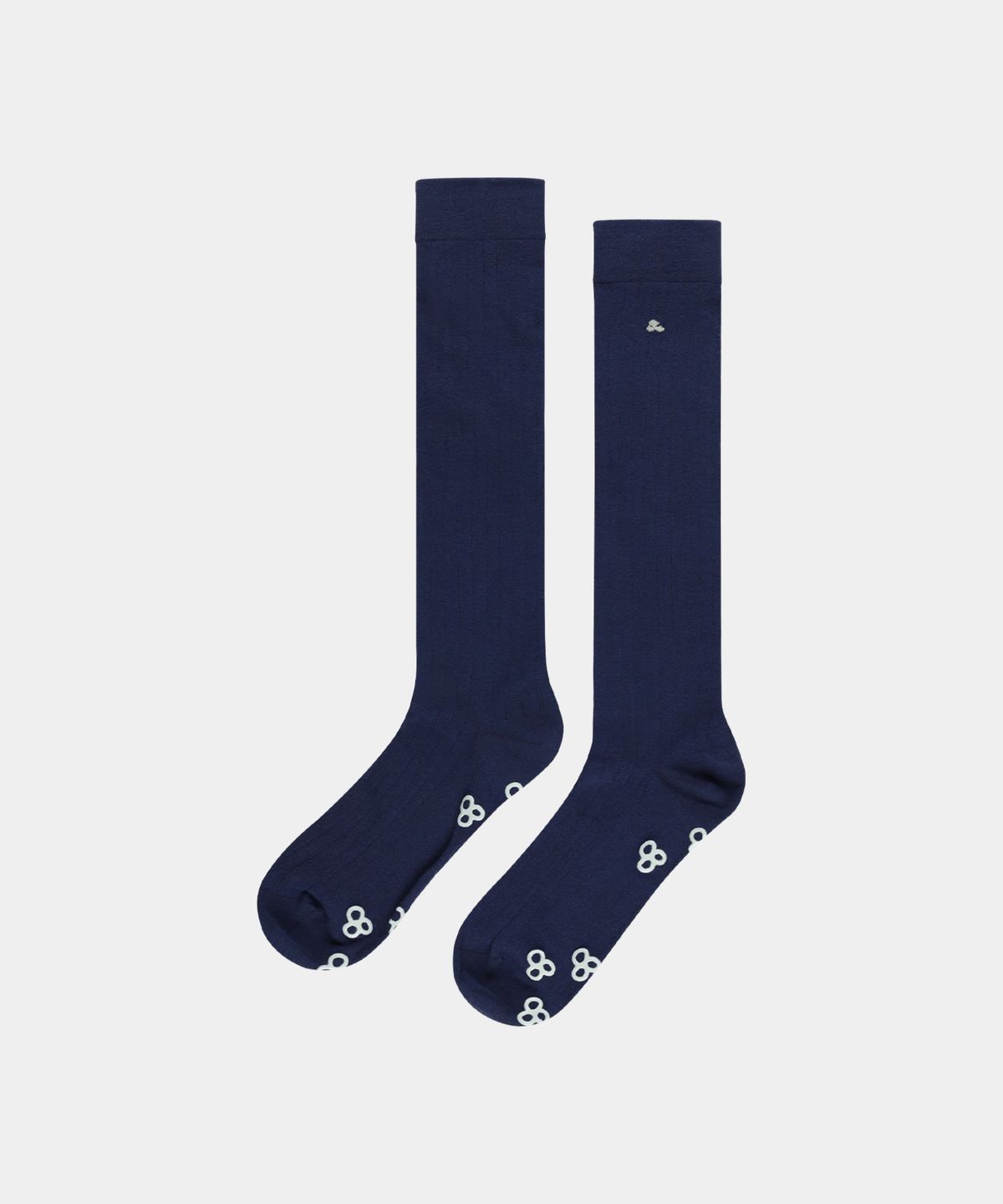 하이산(HEISAN) 심볼 솔리드 양말 다크네이비