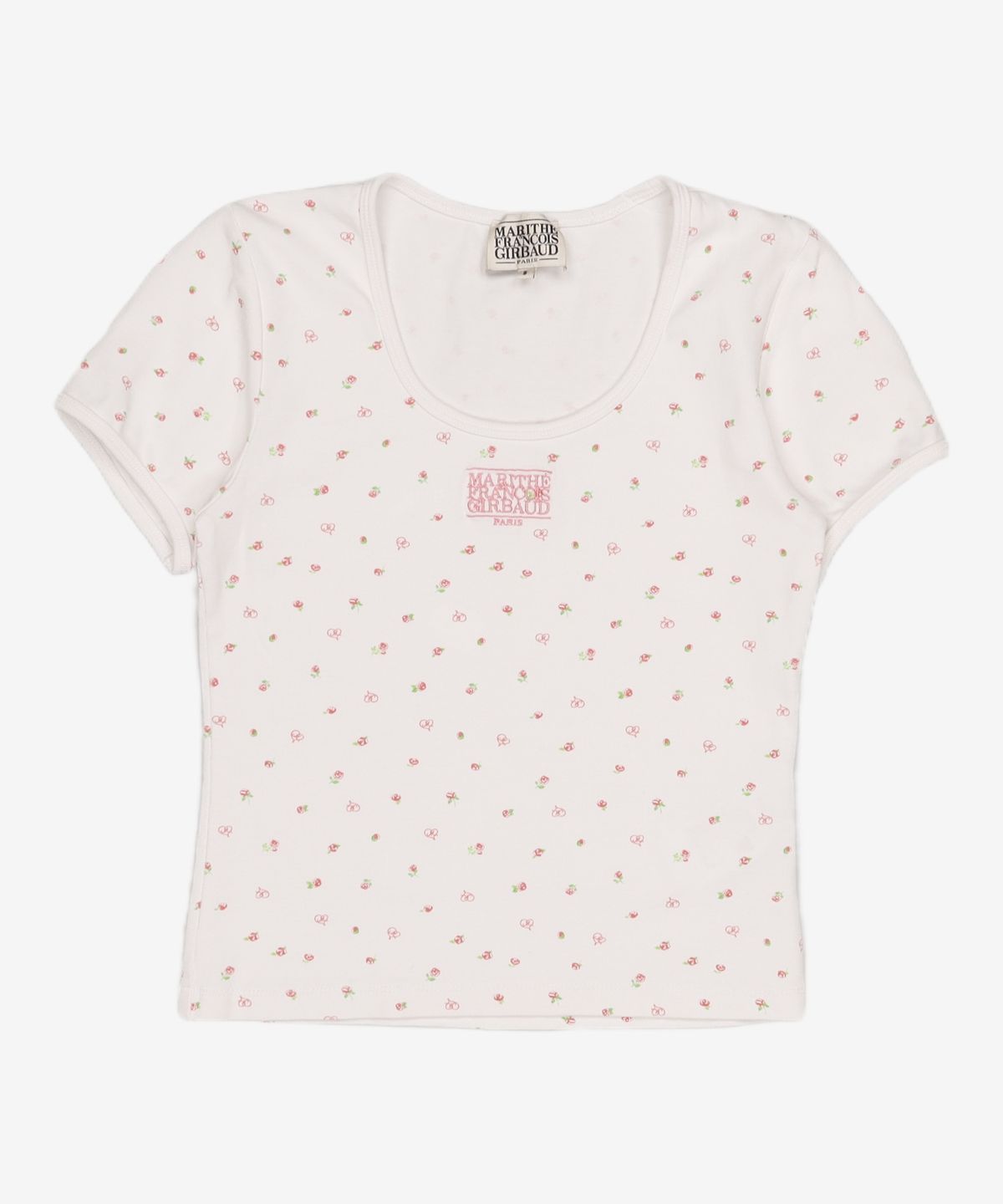 마리떼 프랑소와 저버(MARITHÉ + FRANҪOIS GIRBAUD) W FLOWER SHORT SLEEVE TEE white S
