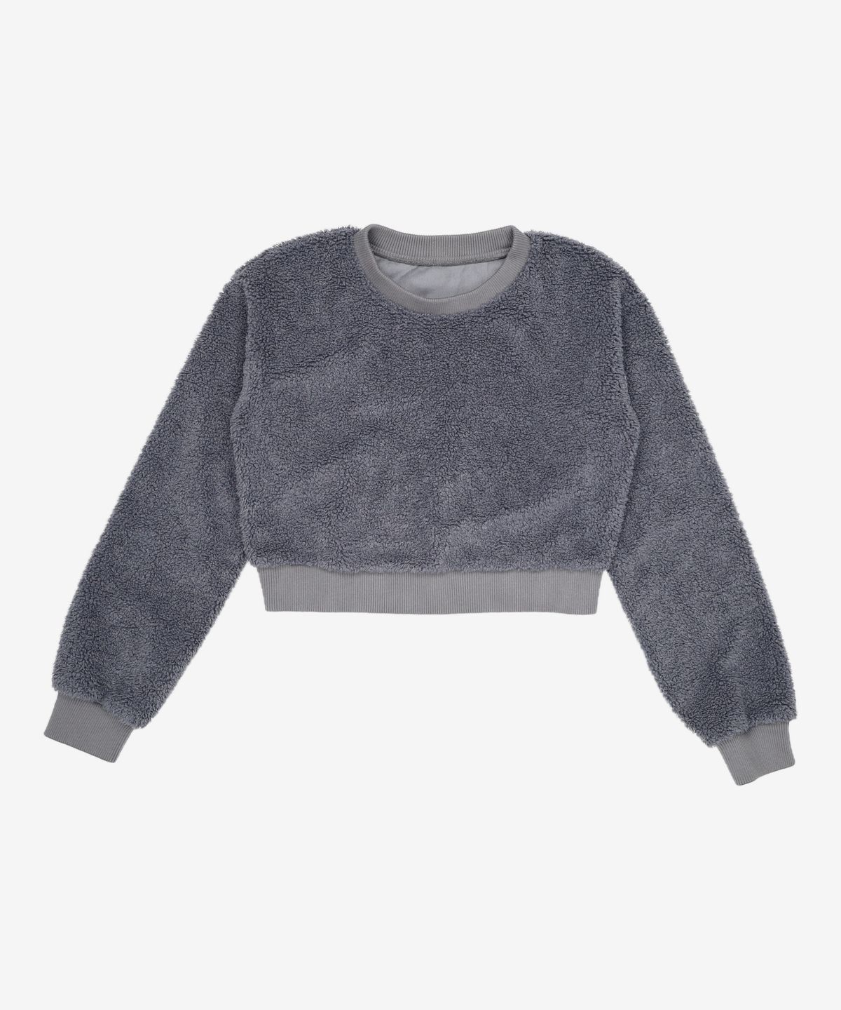셀피쉬(SELFISH) 플러피 크롭 맨투맨 (SBW2MT01) (CHARCOAL) XL