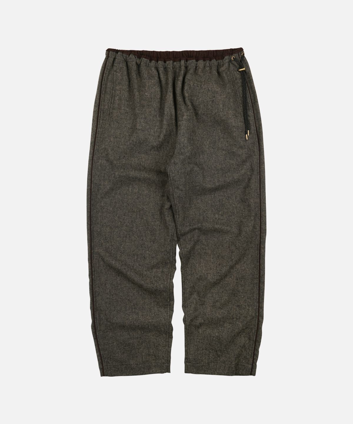 프리즘웍스(FRIZMWORKS) WOOL EASY PANTS _ FOREST BLACK