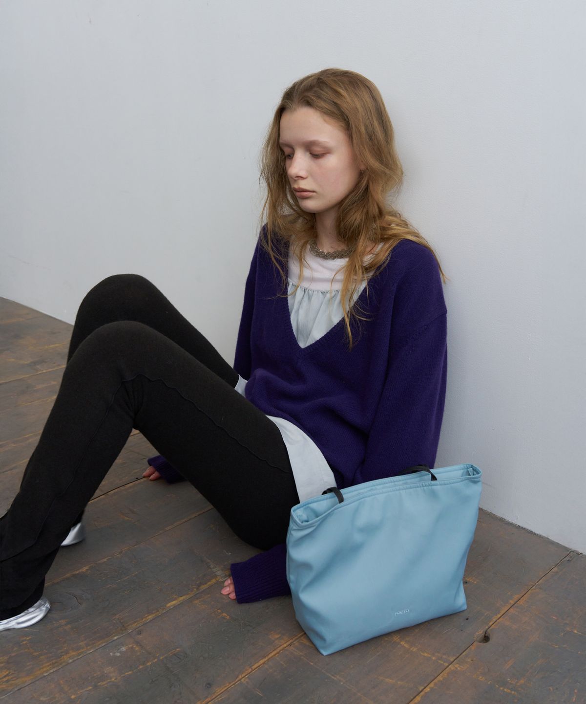 포에토(FOETO) Easier color nylon tote bag - blue
